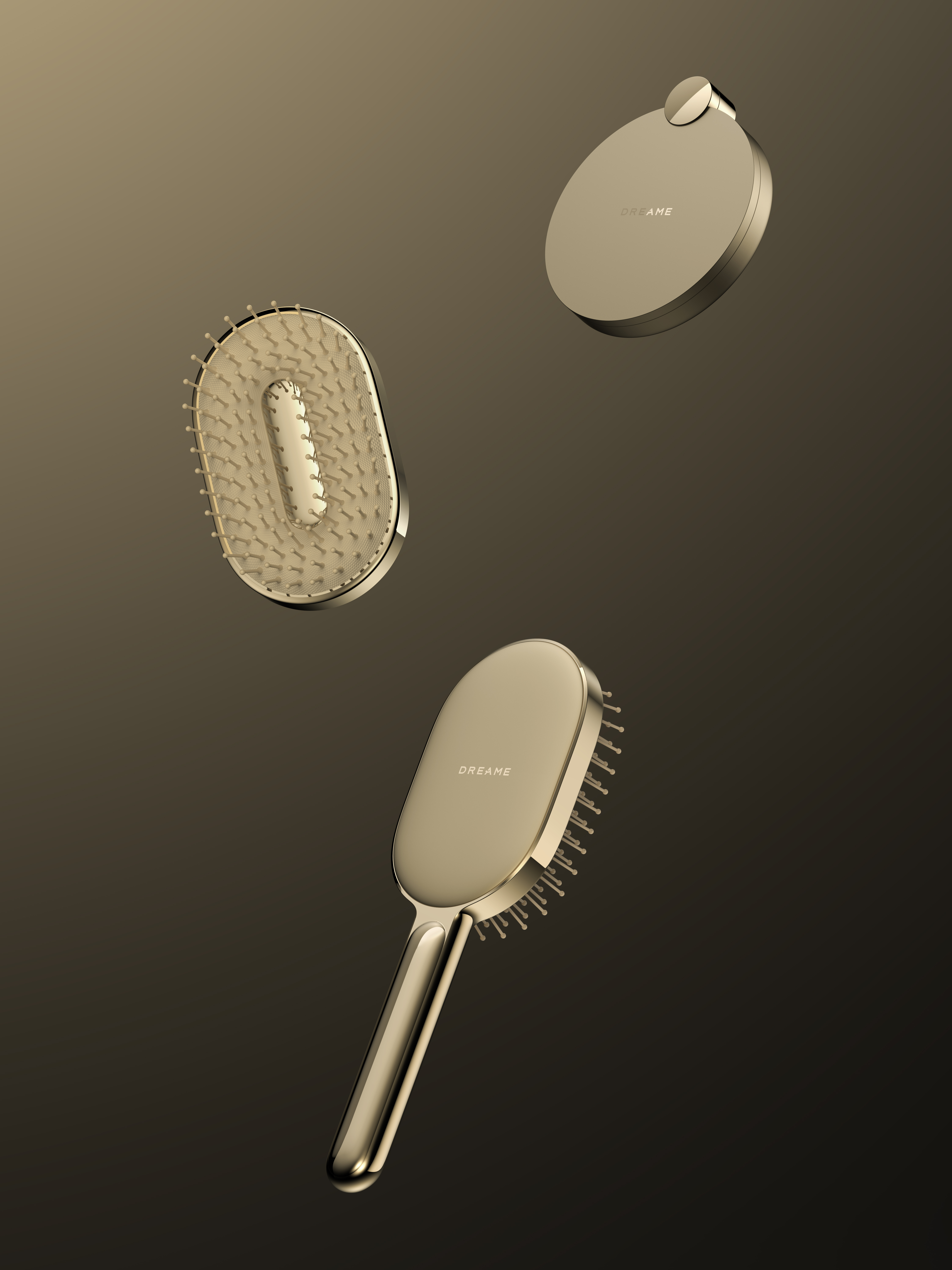 A beauty care，Pursuit，Dreame，Beauty mirror，air cushion comb，Hair care，industrial design，product design，