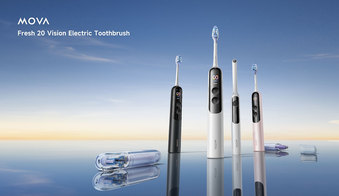 product design，Electric toothbrush，oral cavity，Personal care，household electrical appliances，Render，industrial design，Pursuit，