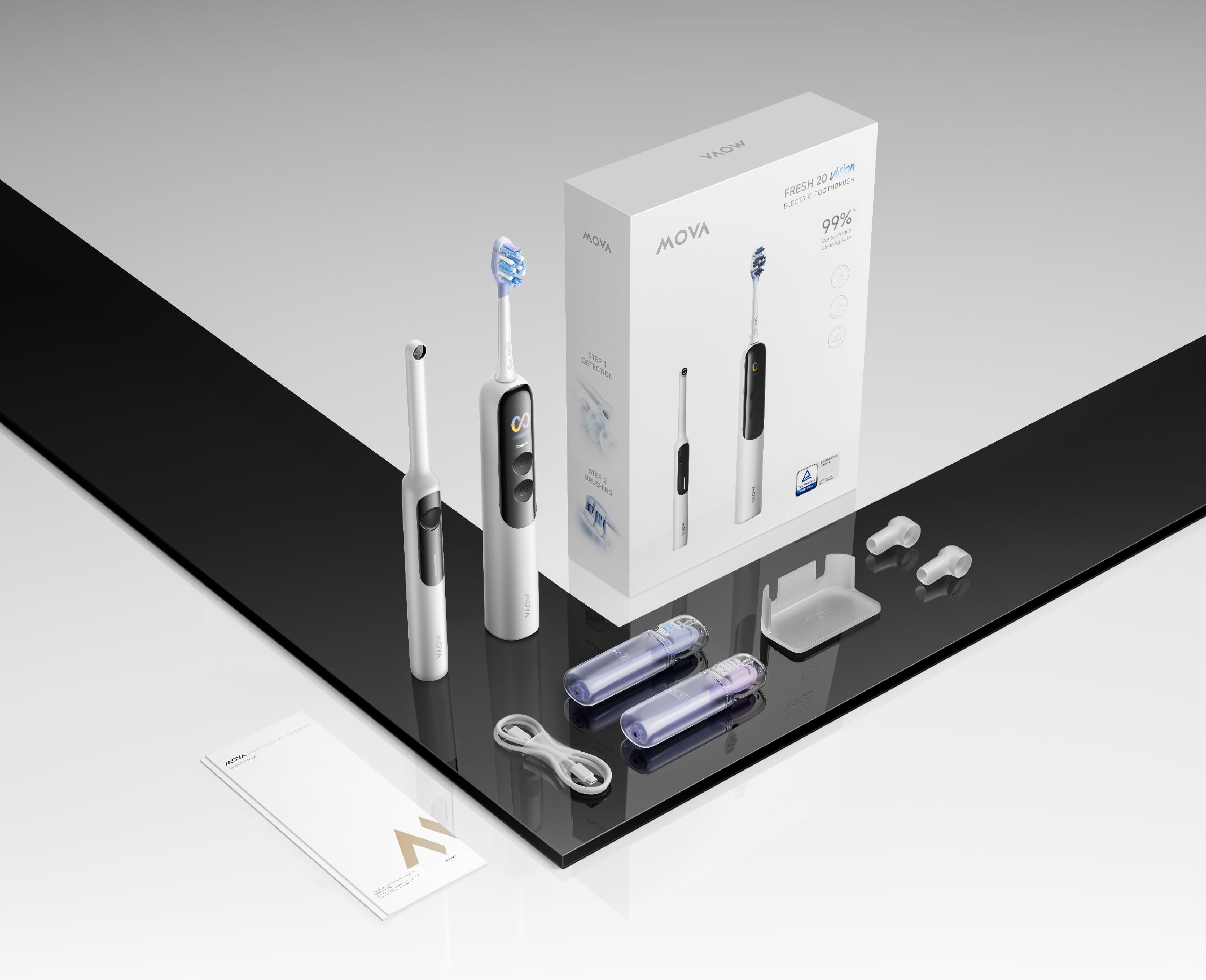 product design，Electric toothbrush，oral cavity，Personal care，household electrical appliances，Render，industrial design，Pursuit，