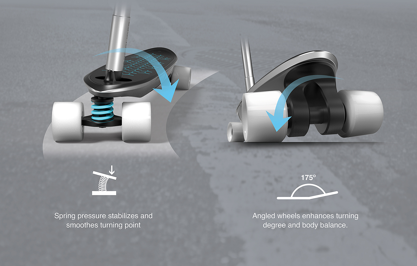 Arc Glider，Arc glider，Scooter，Control handle，Portable，