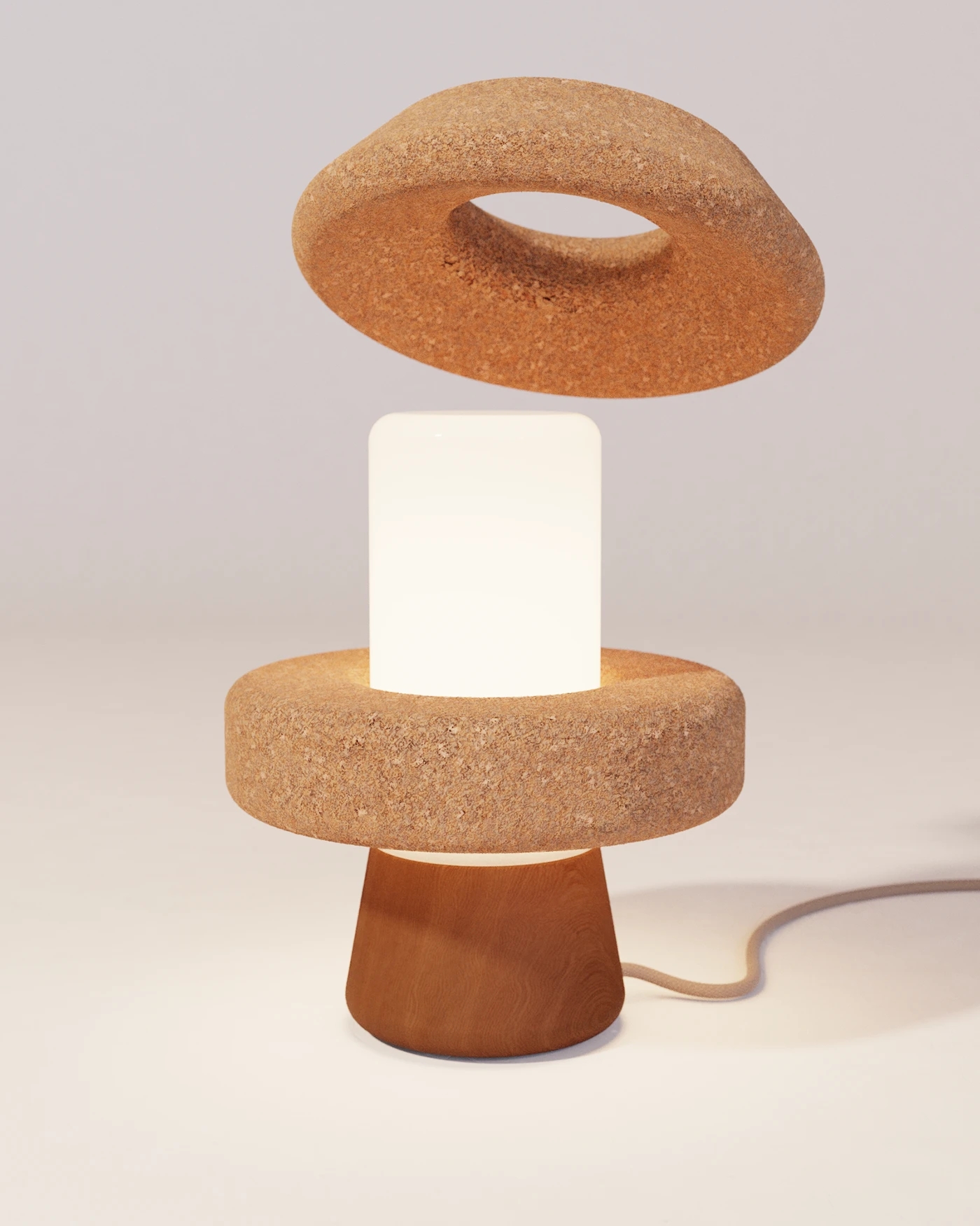 lighting，cork，Glass，Simple design，