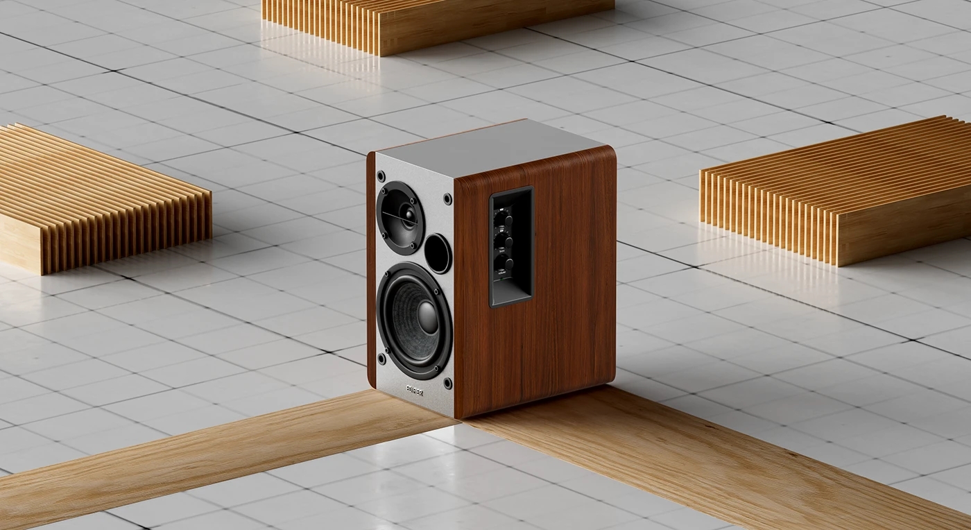 Edifier，loudspeaker box，Retro，