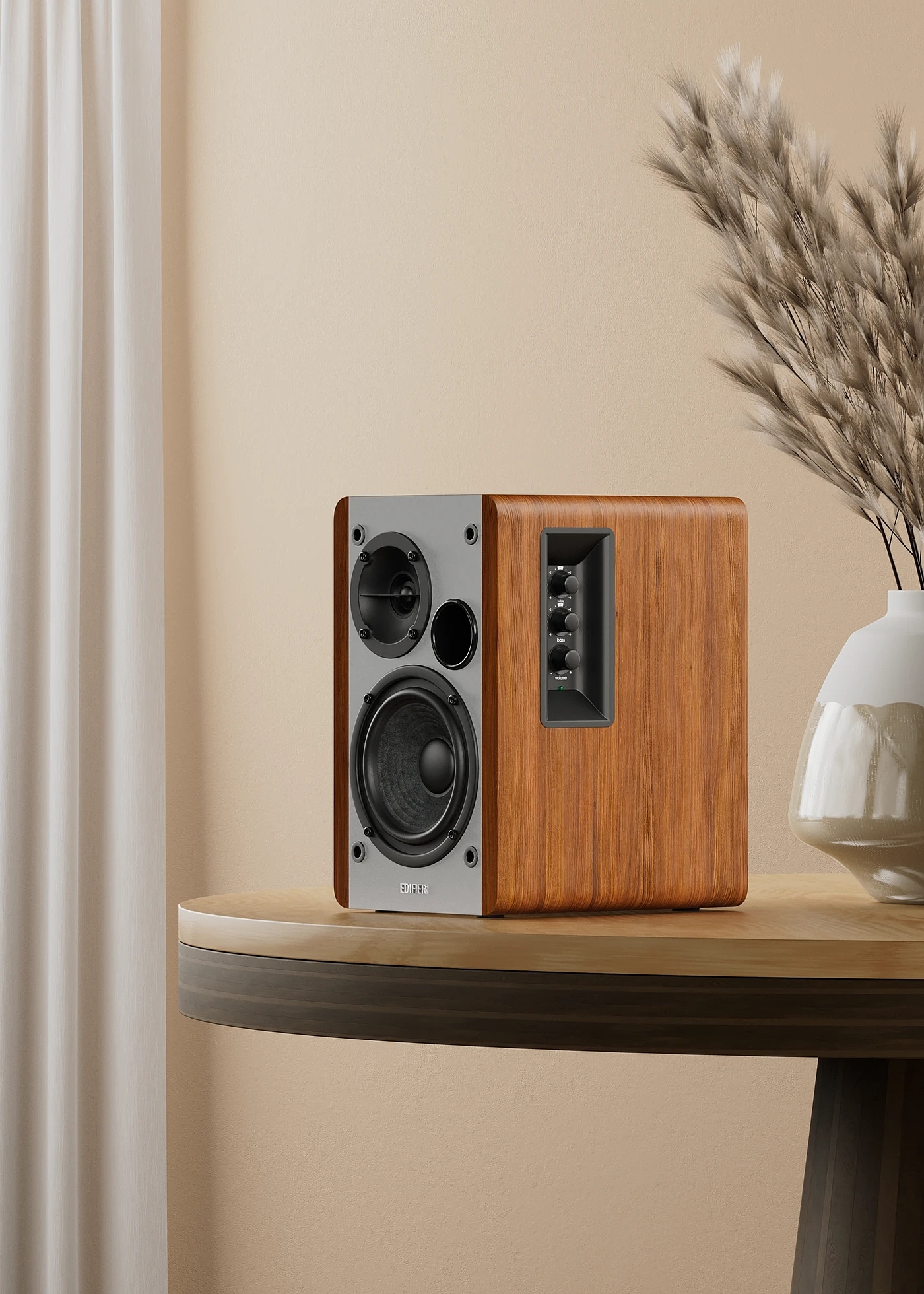 Edifier，loudspeaker box，Retro，