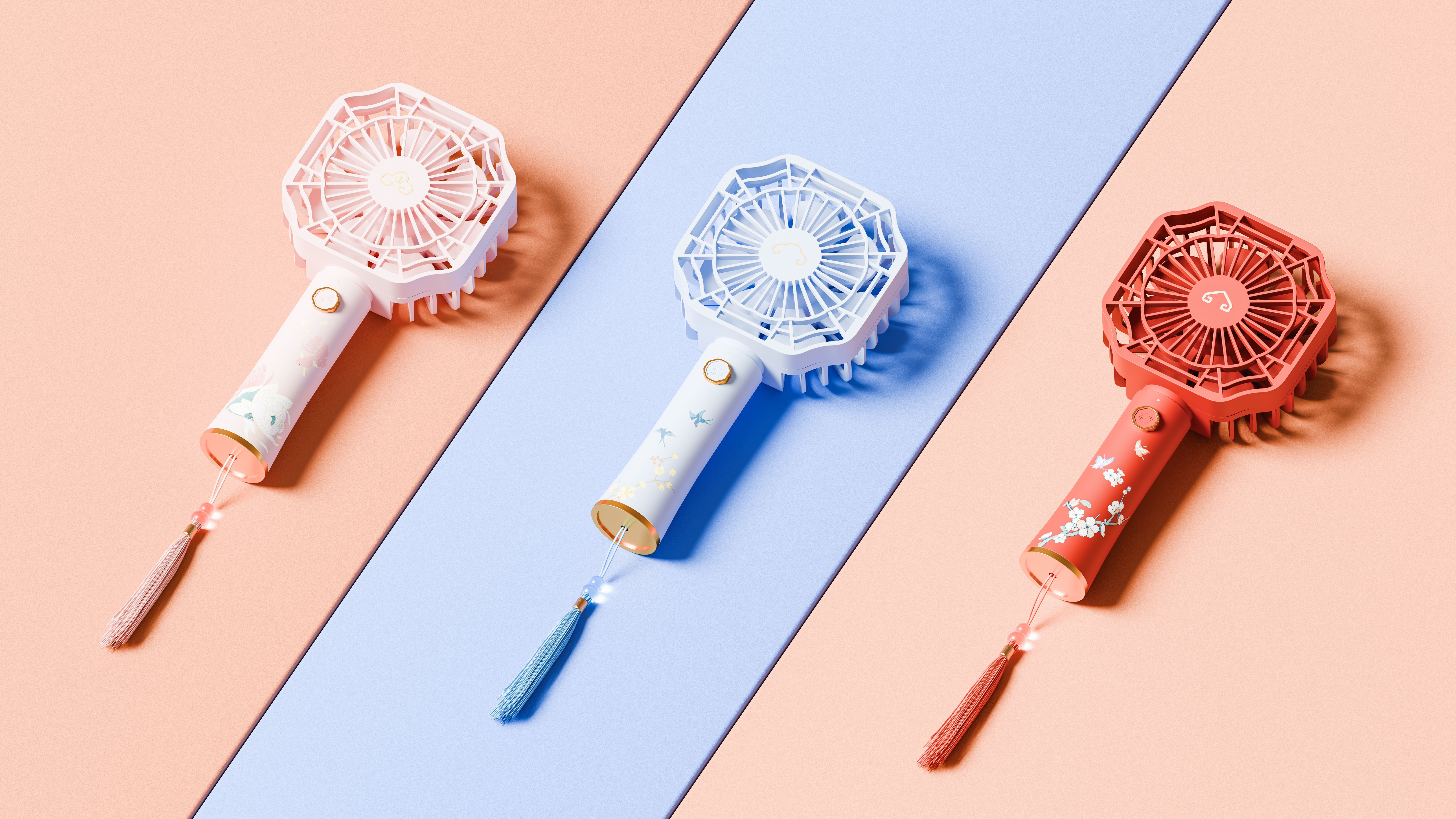 Handheld fan，Fan，hold，MINISO，SCREEN，National style，Imperial palace culture，