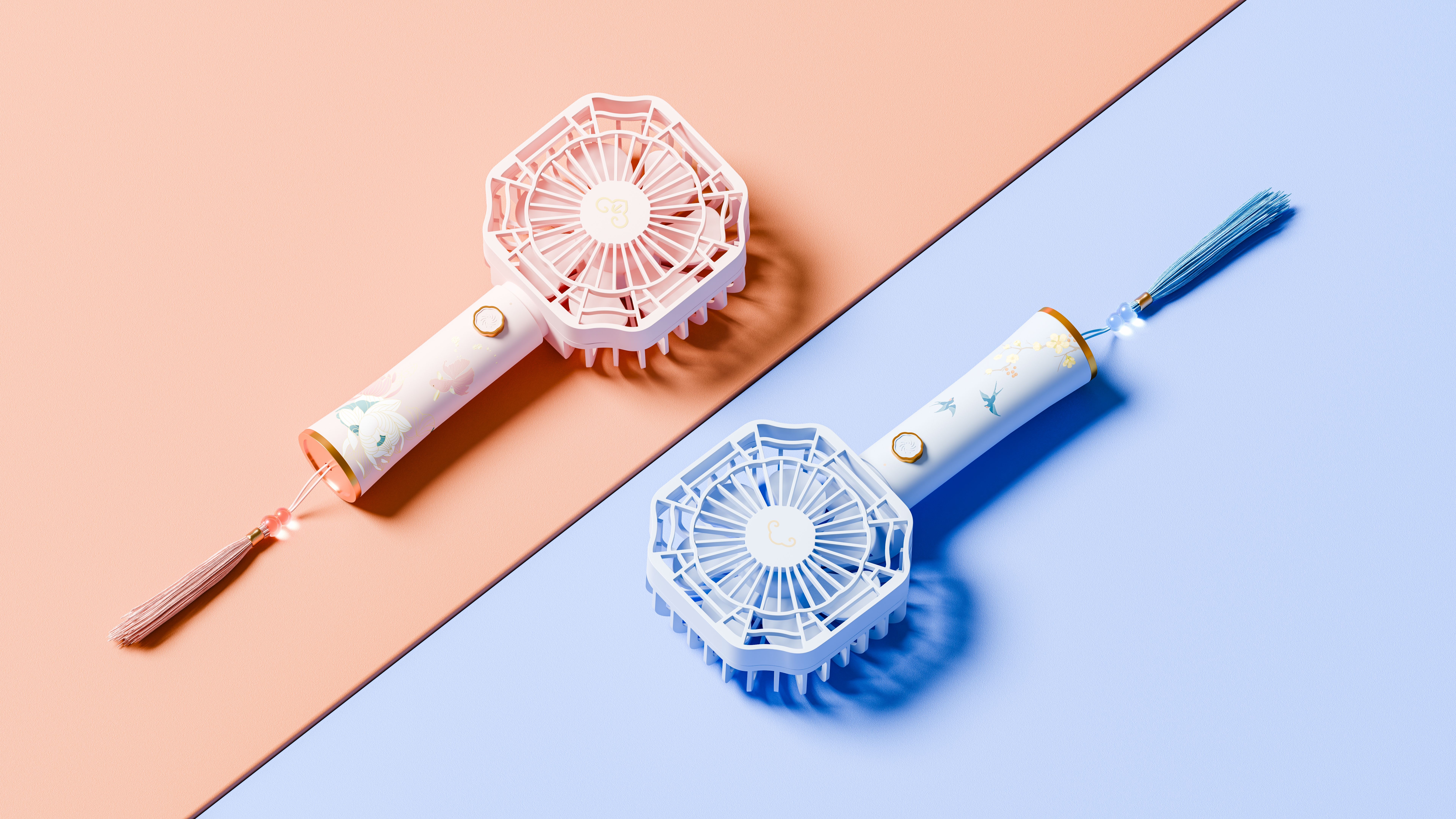 Handheld fan，Fan，hold，MINISO，SCREEN，National style，Imperial palace culture，