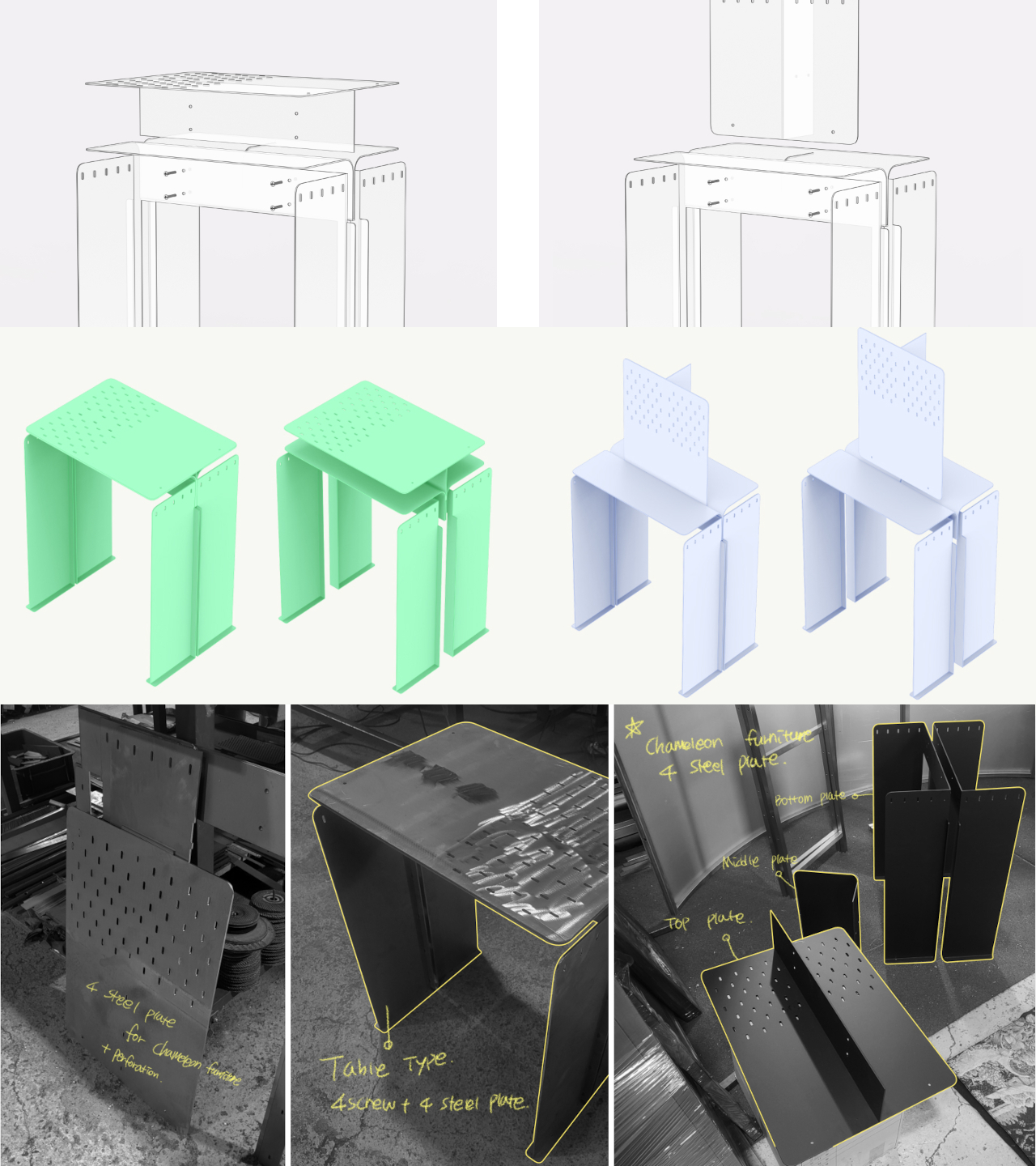 Multifunctional furniture，Storage artifact，Minimalist design ，Modern home，Chameleon，