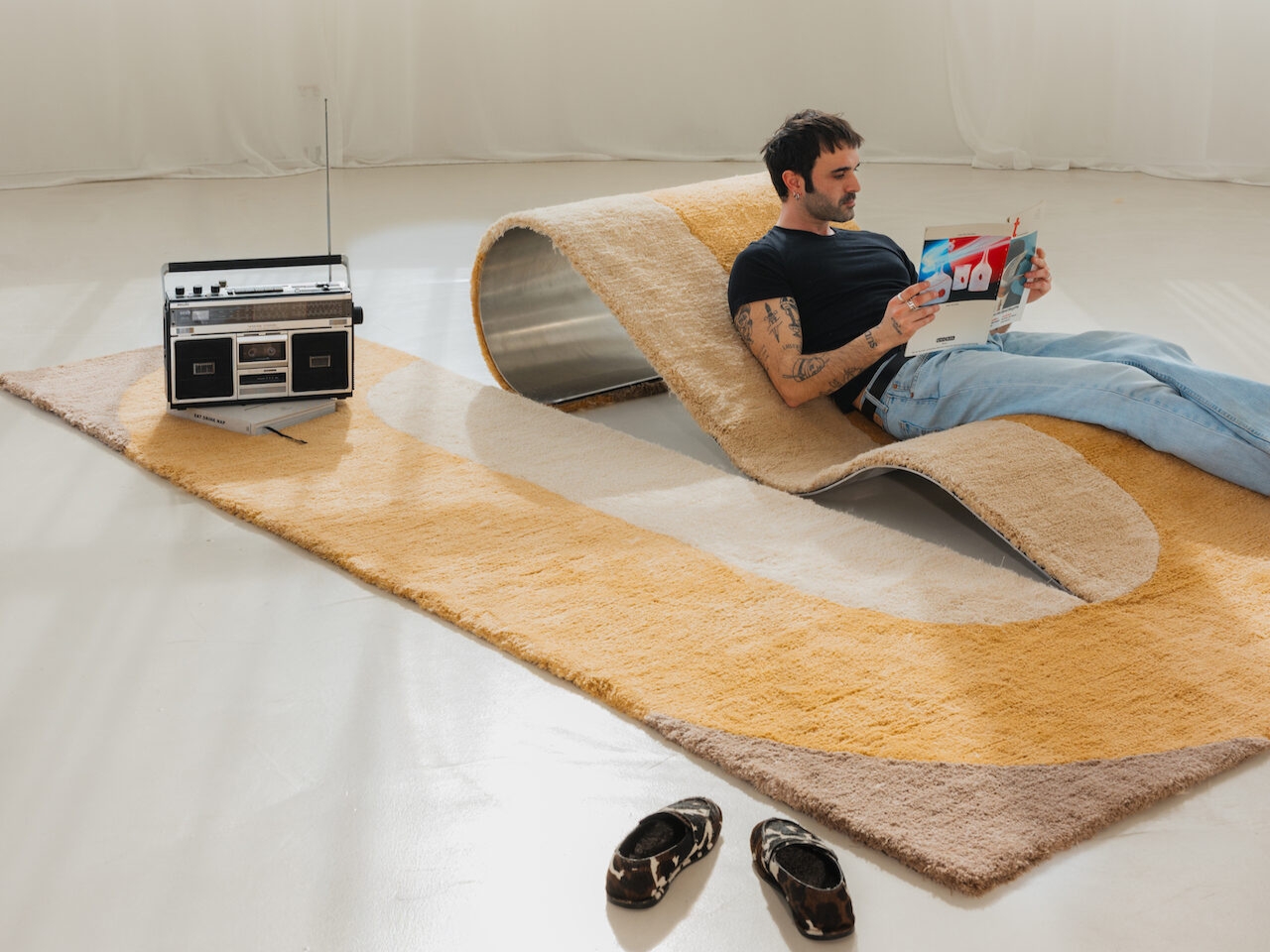 Dune，carpet，deck chair，Decorative，nomadic culture，