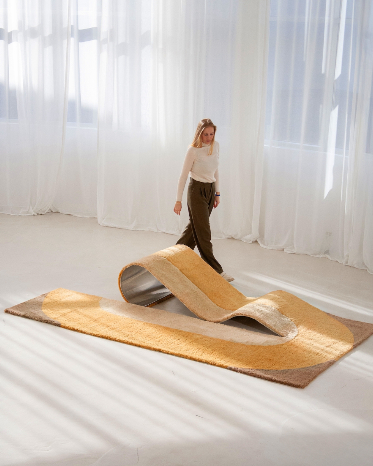 Dune，carpet，deck chair，Decorative，nomadic culture，