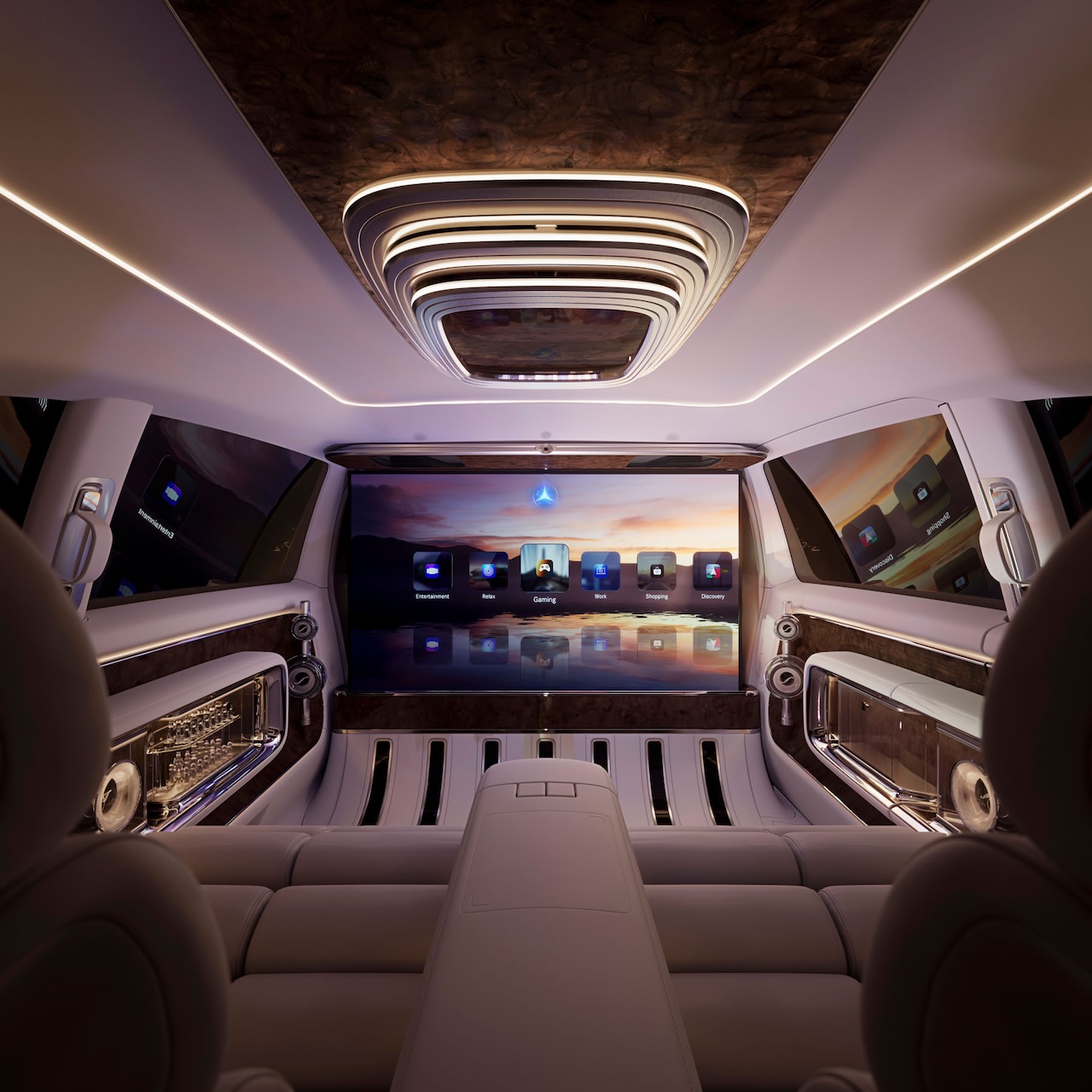 Benz，Vision V，Limousine，Future travel，VAN.EA，