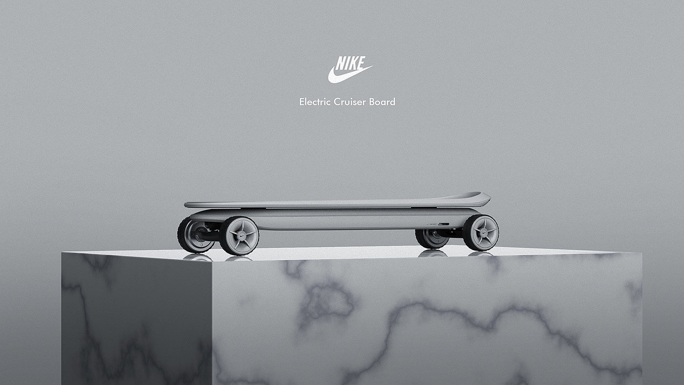 charge，Portable，conceptual design，Scooter，Cruiser Board，nike，Electric skateboard，