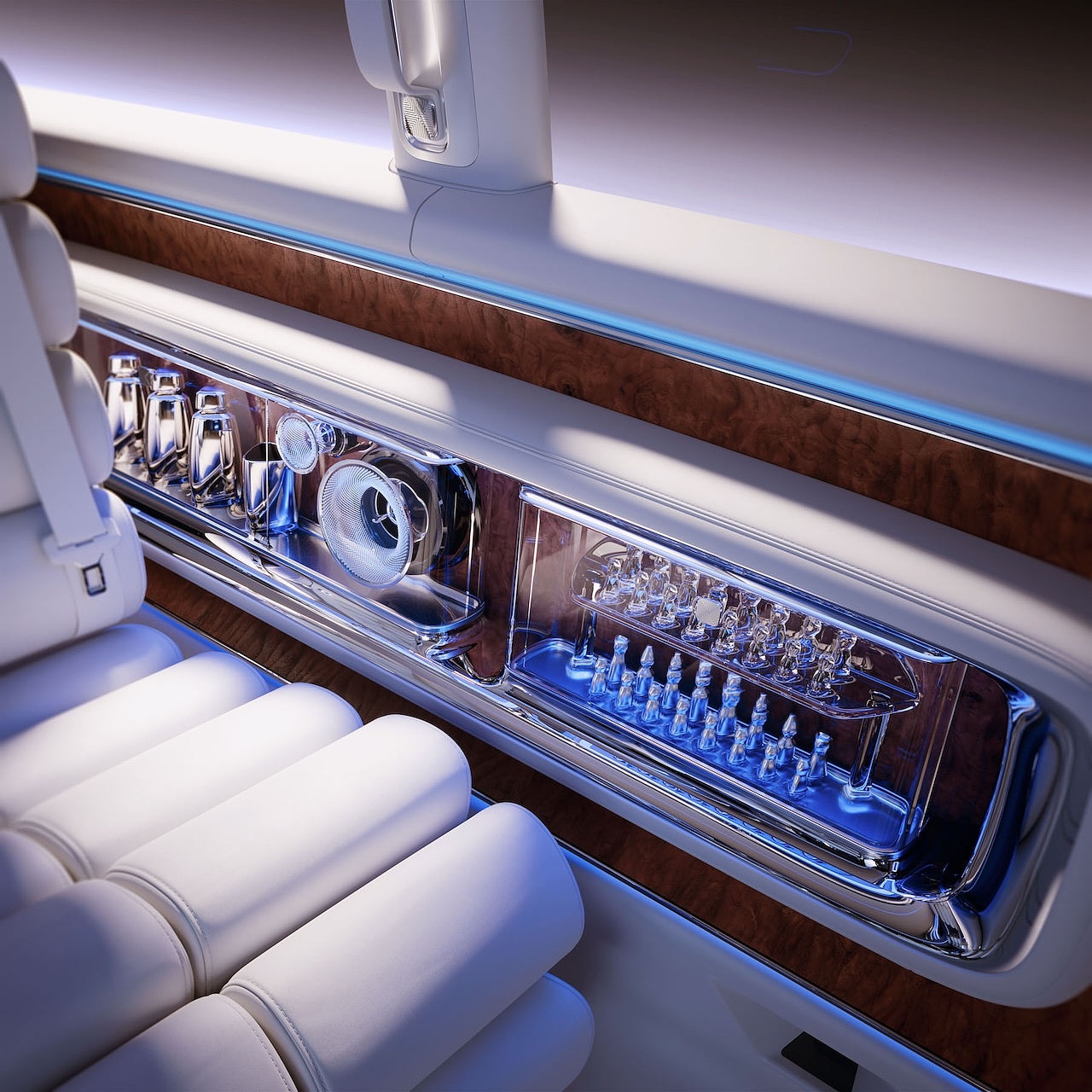 Benz，Vision V，Limousine，Future travel，VAN.EA，