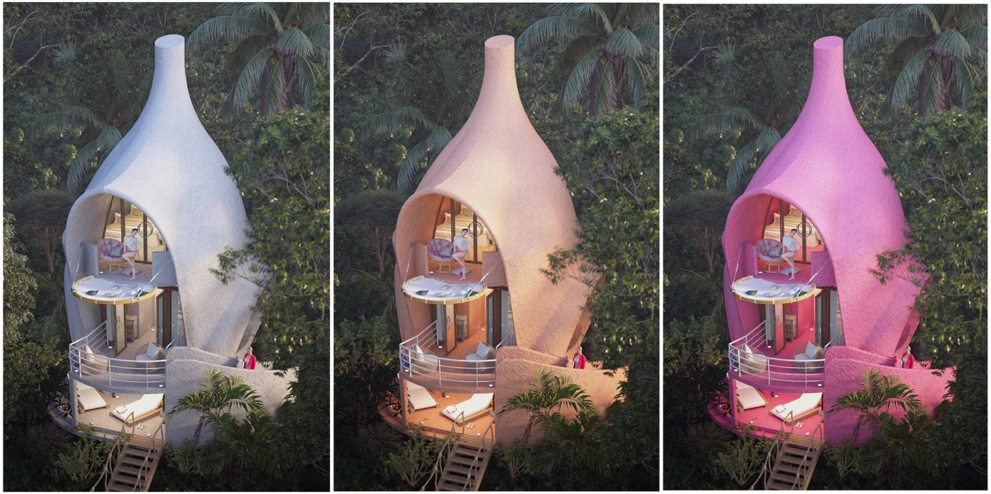 Forest House ，Forest Cabin，Architecture，environmental design，
