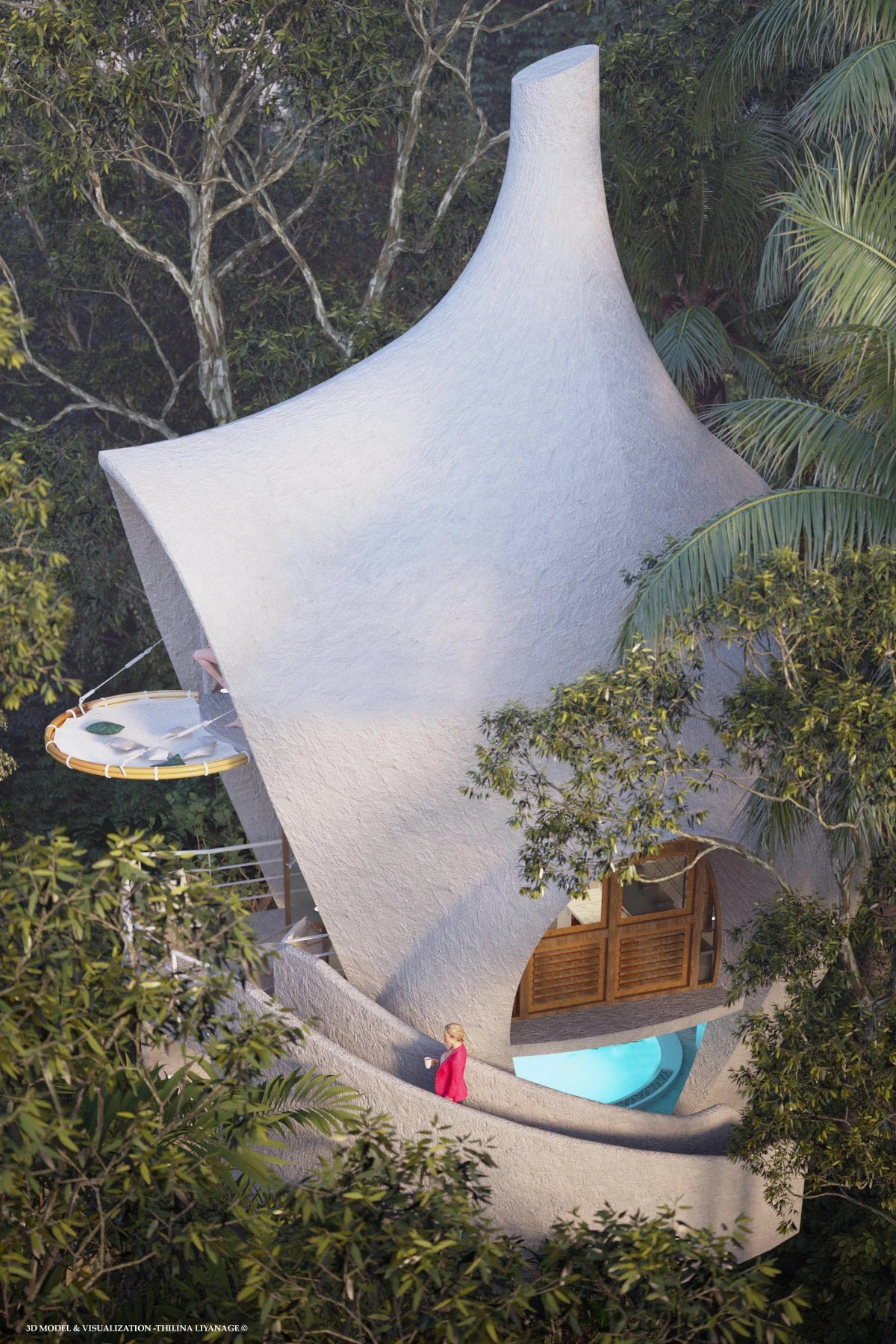 Forest House ，Forest Cabin，Architecture，environmental design，