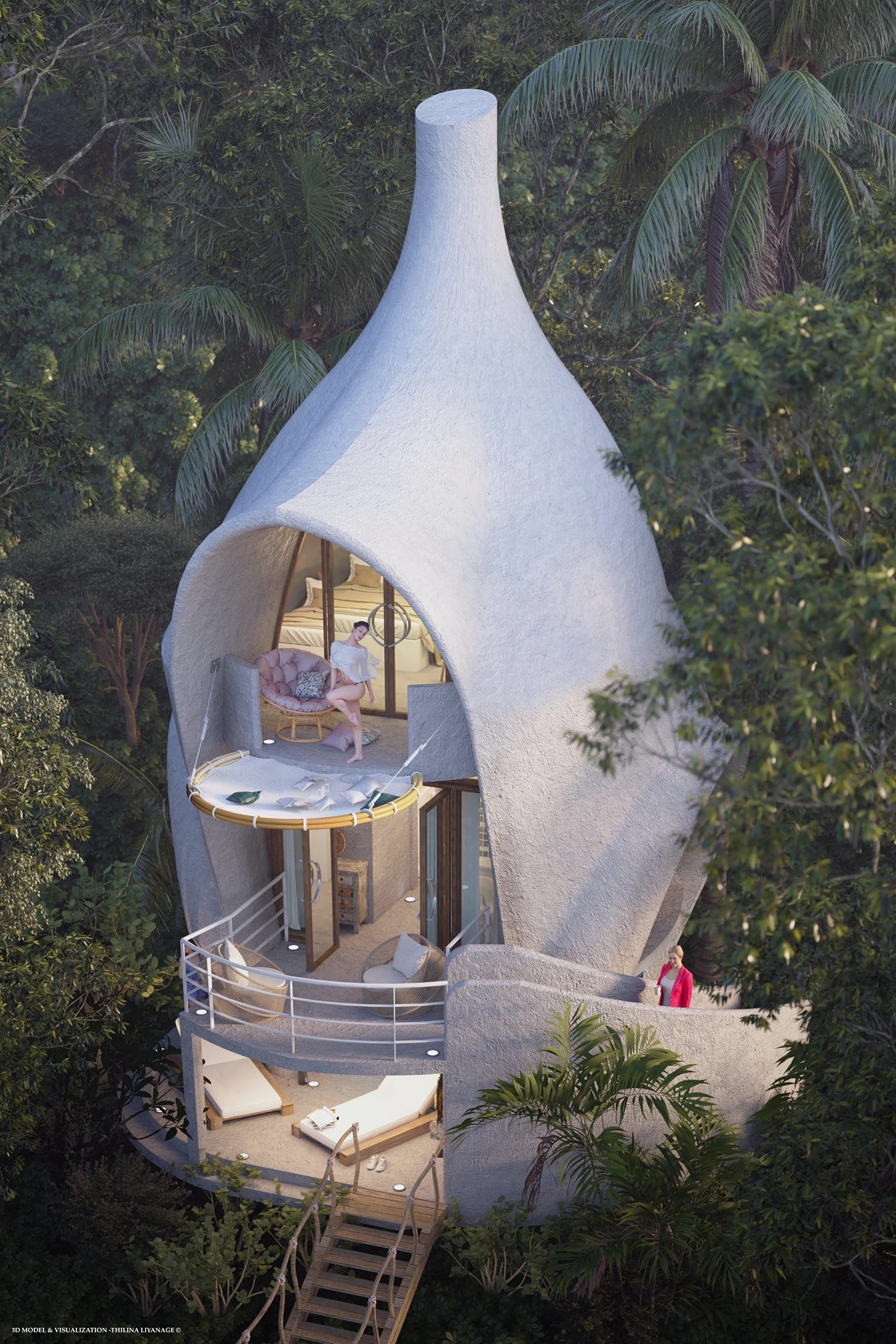 Forest House ，Forest Cabin，Architecture，environmental design，