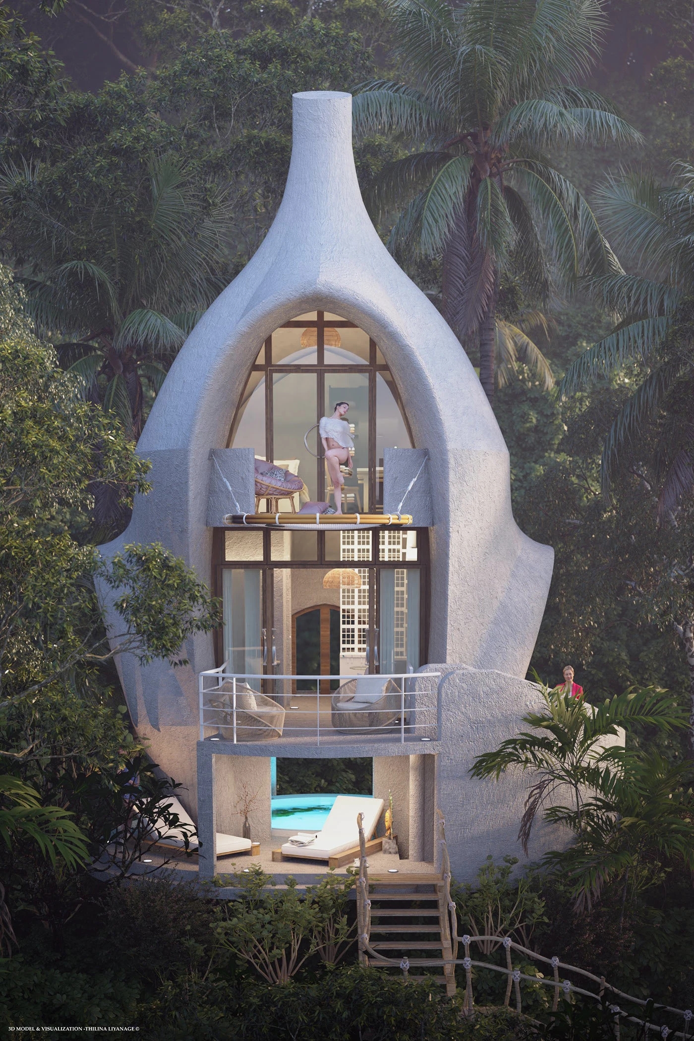 Forest House ，Forest Cabin，Architecture，environmental design，