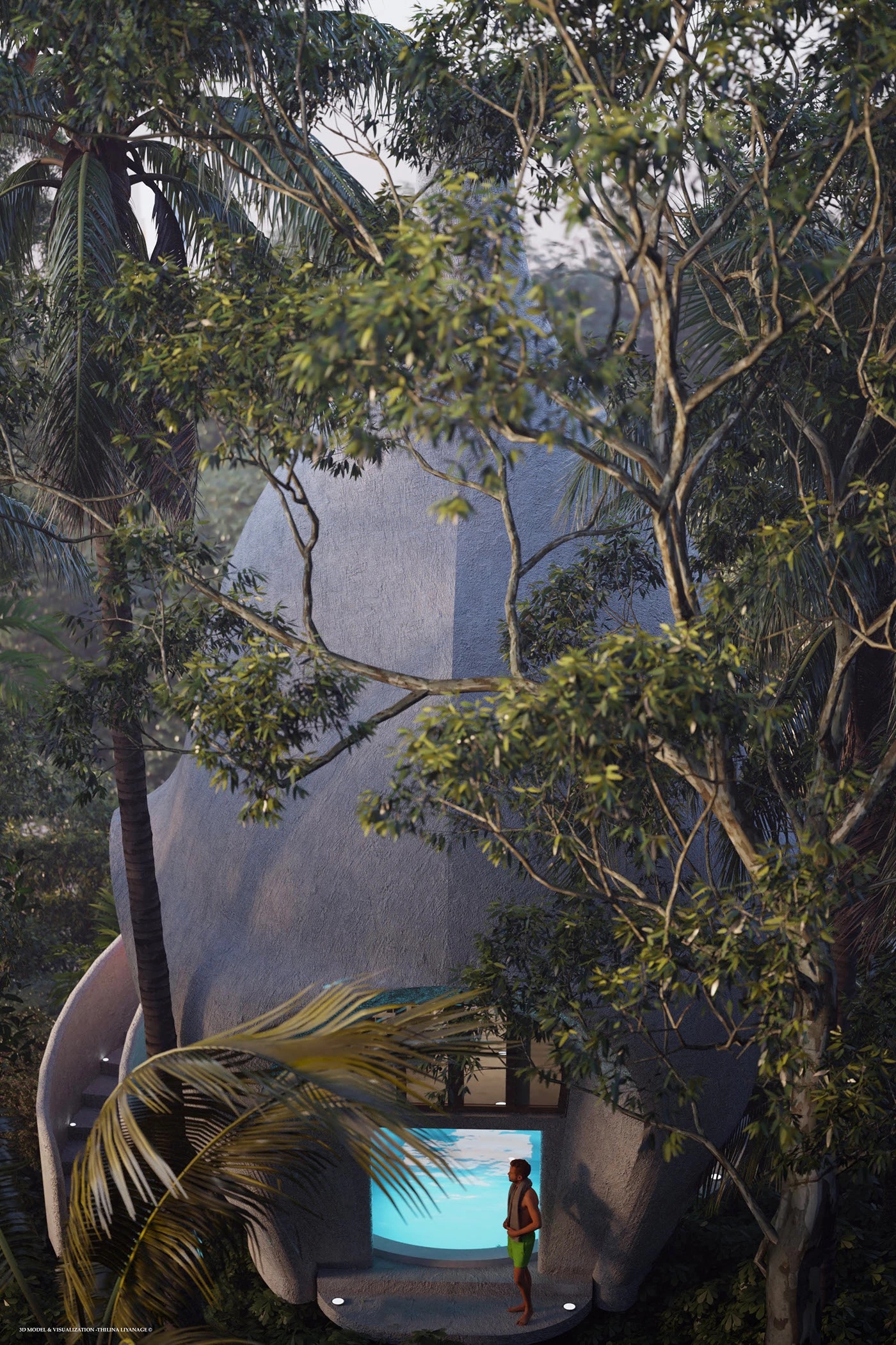 Forest House ，Forest Cabin，Architecture，environmental design，