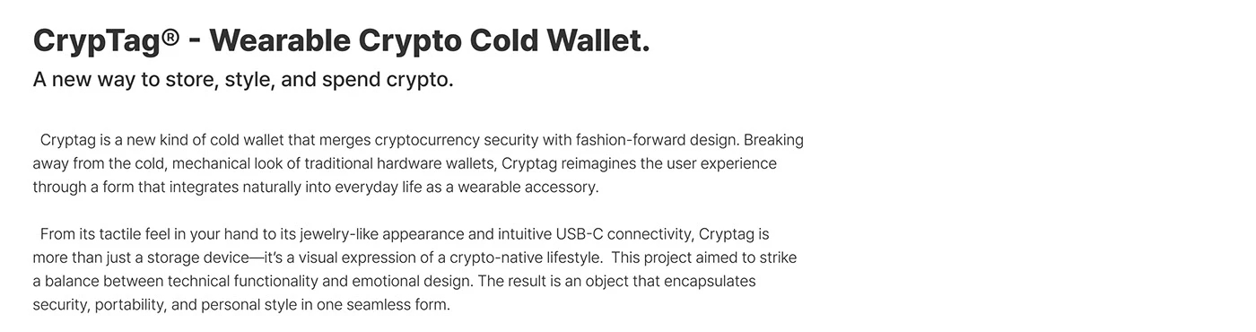 Cryptag，Cold Wallet，Digital，Electronic equipment，