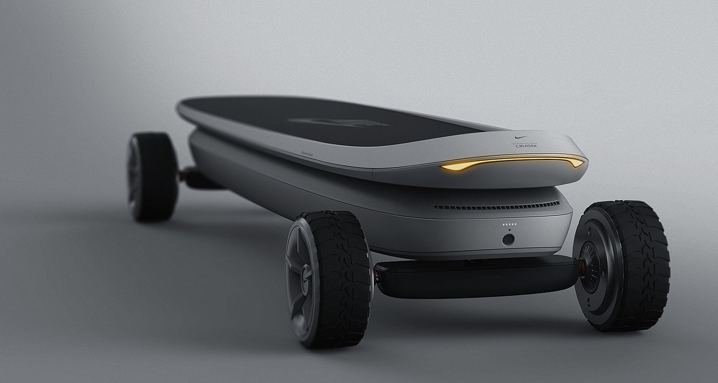 charge，Portable，conceptual design，Scooter，Cruiser Board，nike，Electric skateboard，