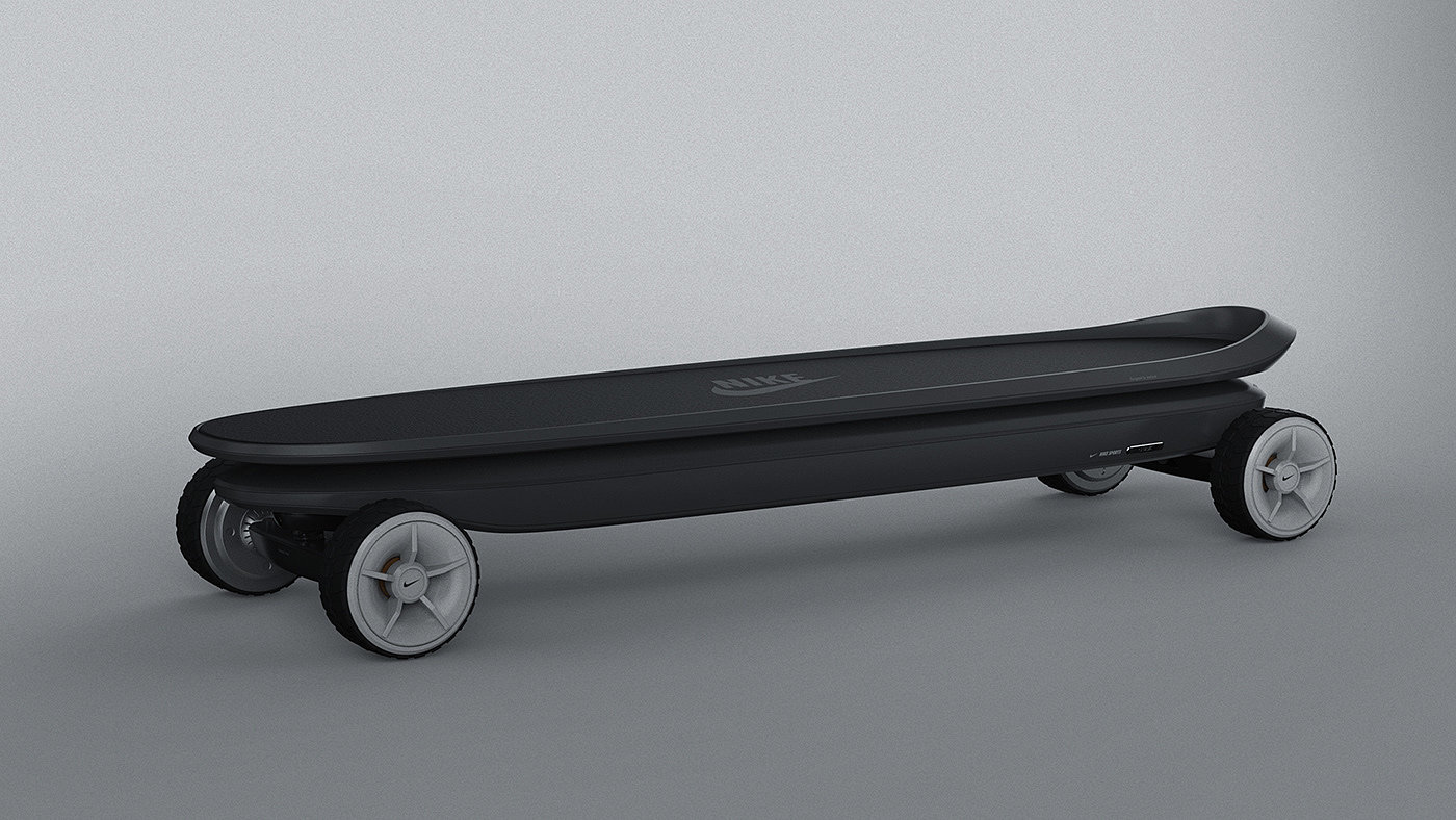 charge，Portable，conceptual design，Scooter，Cruiser Board，nike，Electric skateboard，