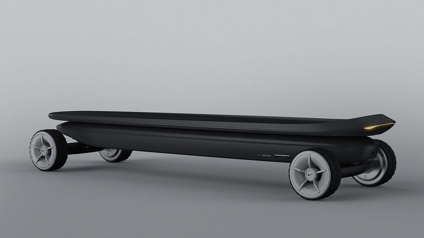 charge，Portable，conceptual design，Scooter，Cruiser Board，nike，Electric skateboard，