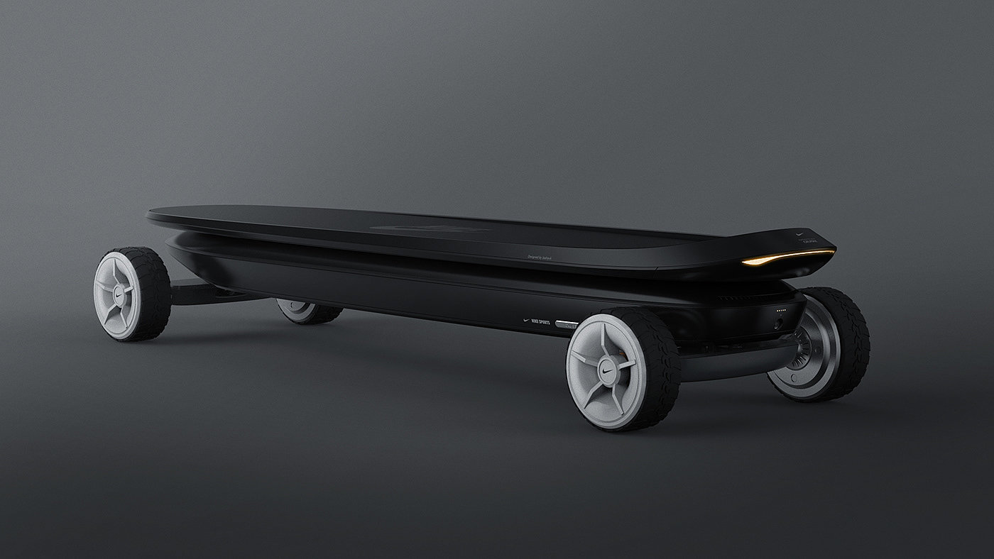 charge，Portable，conceptual design，Scooter，Cruiser Board，nike，Electric skateboard，