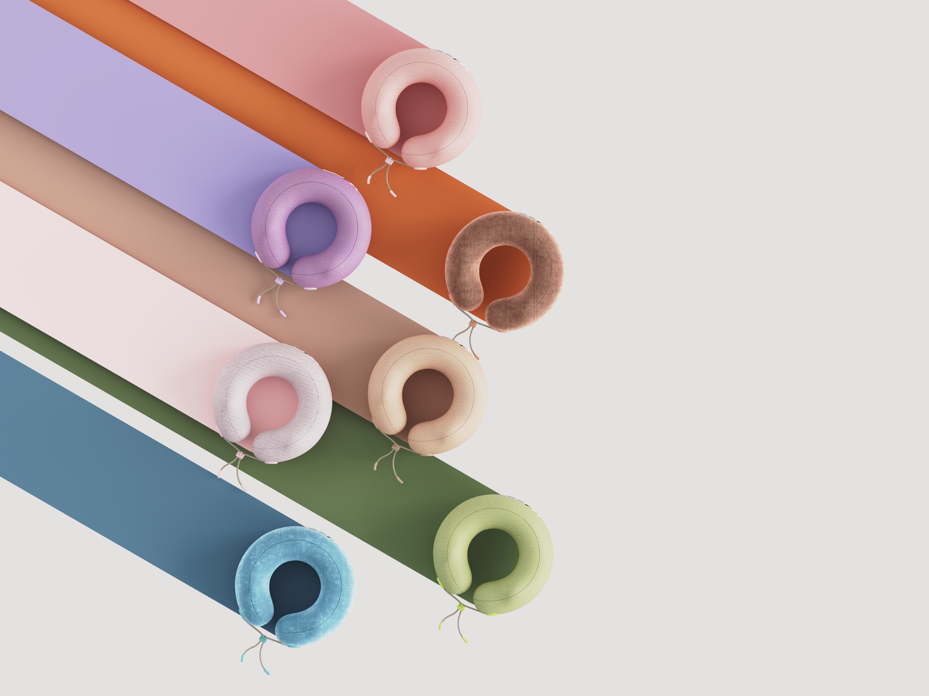 U-shaped pillow，Neck pillow，Bionics Design ，product design，Creative design，