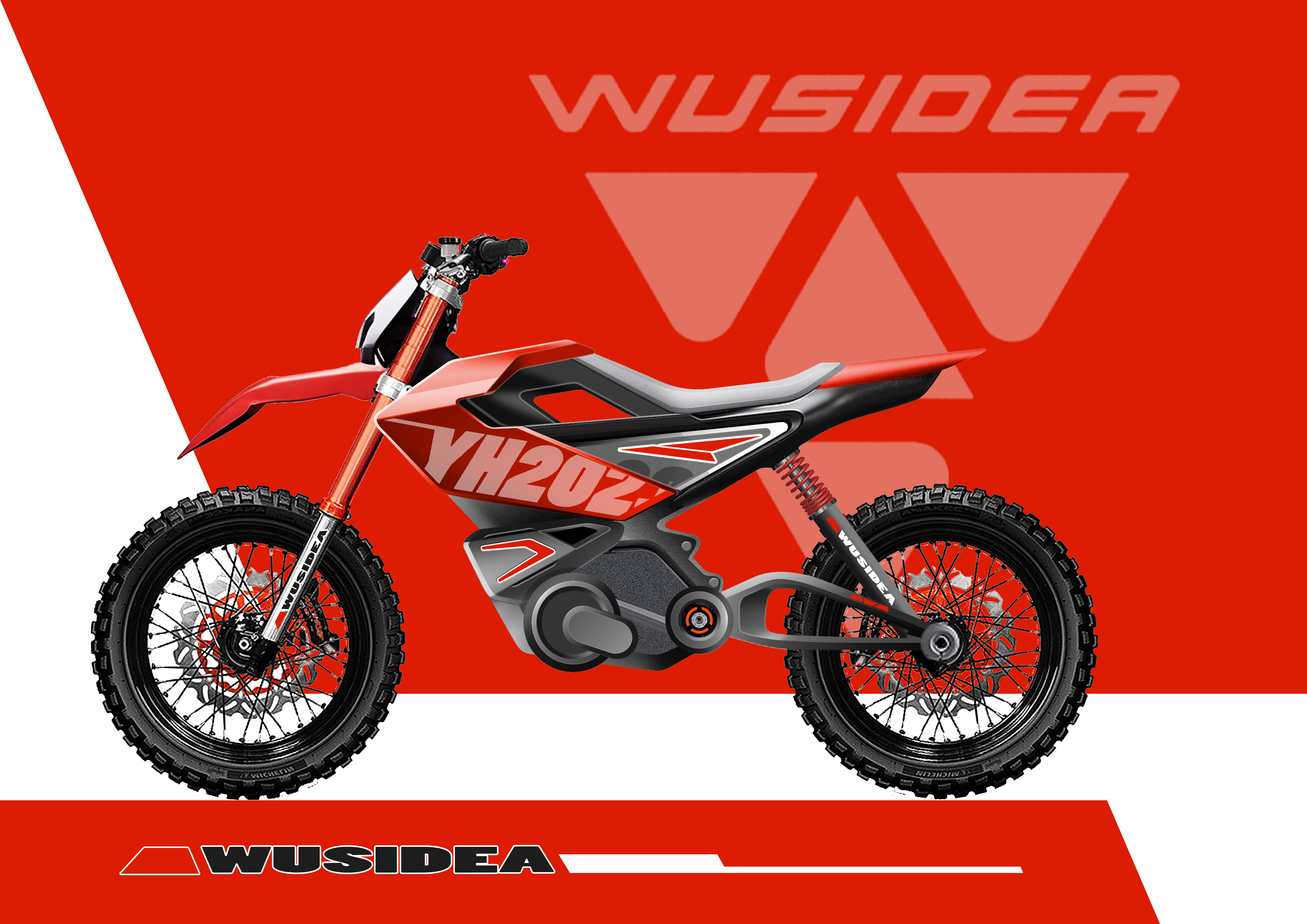 Electric cross-country motorcycle，