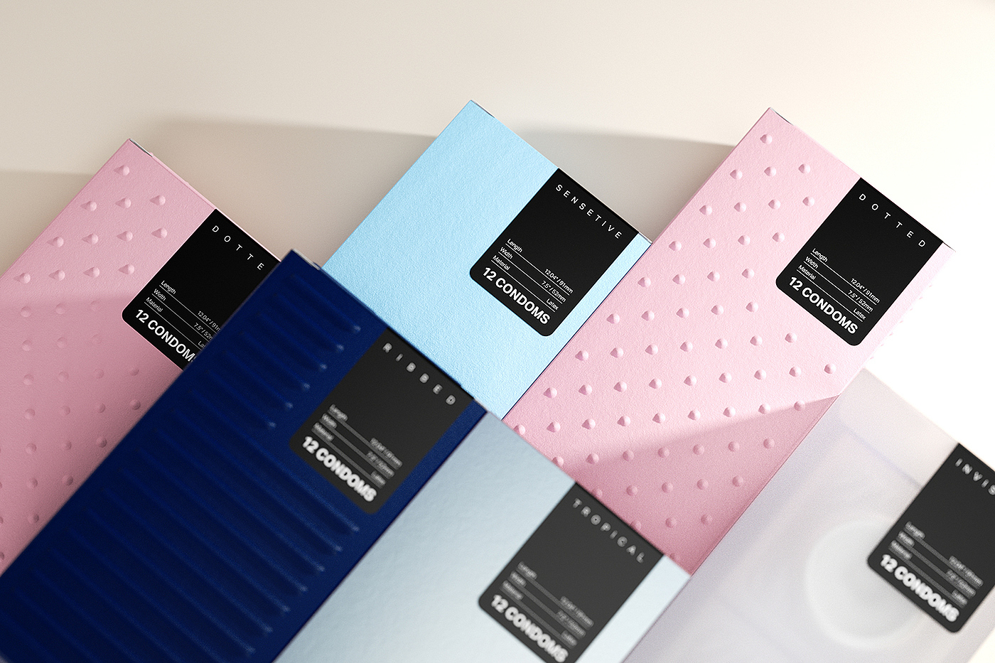 Naked Senses，Condom，packing design，intuition，