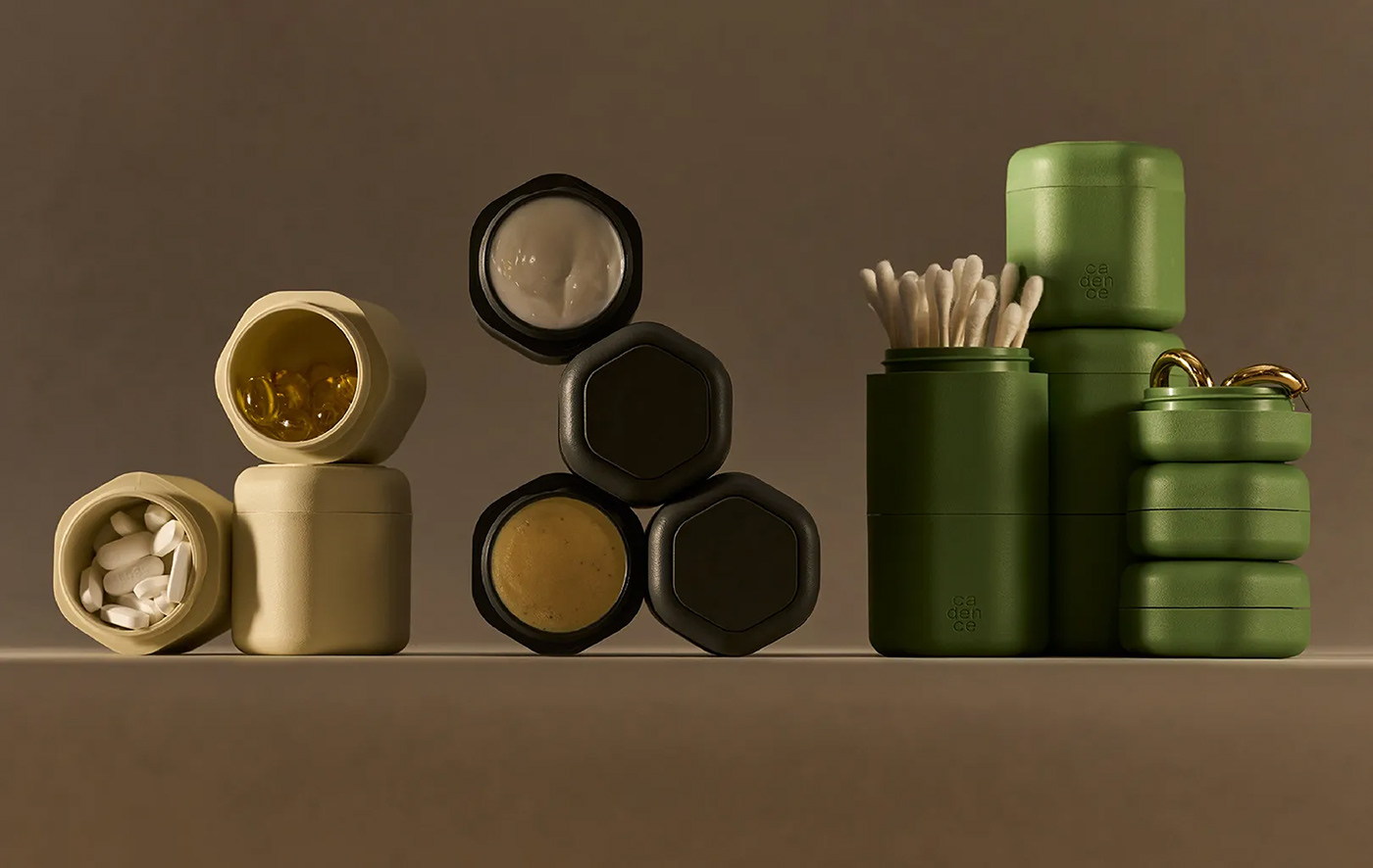 Cadence，container，Cosmetics Bottling，product design，