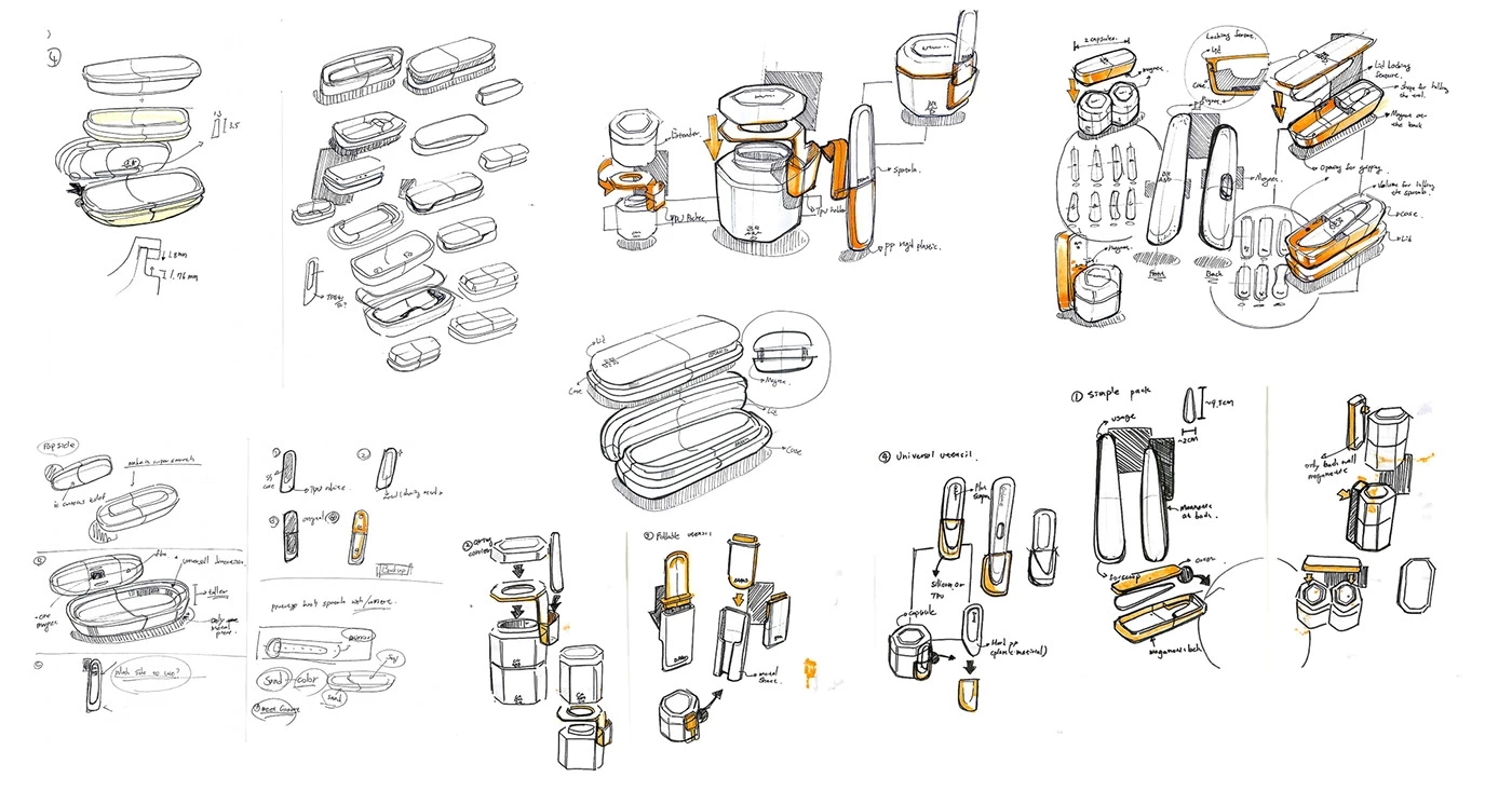 Cadence，container，Cosmetics Bottling，product design，