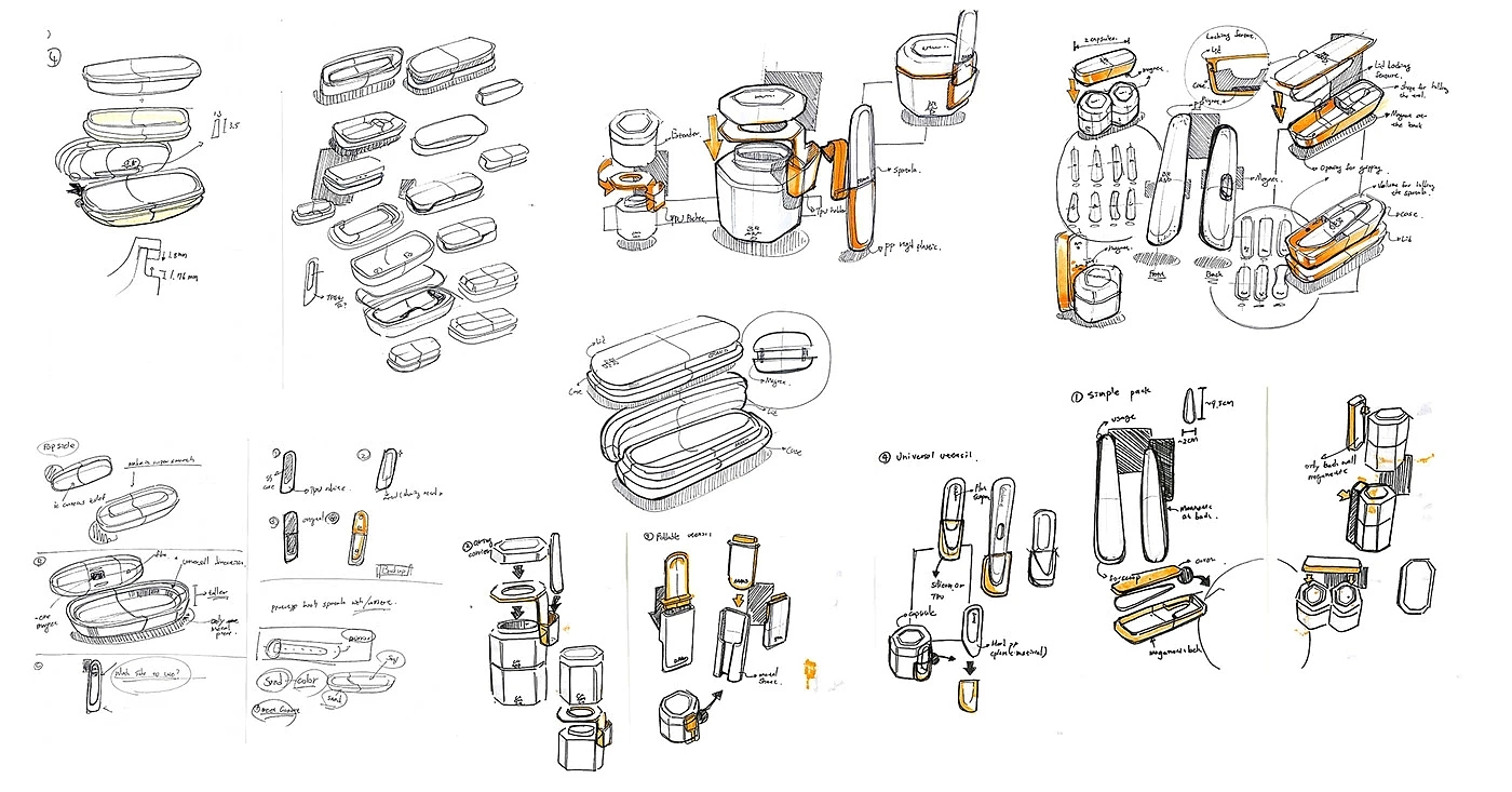 Cadence，container，Cosmetics Bottling，product design，
