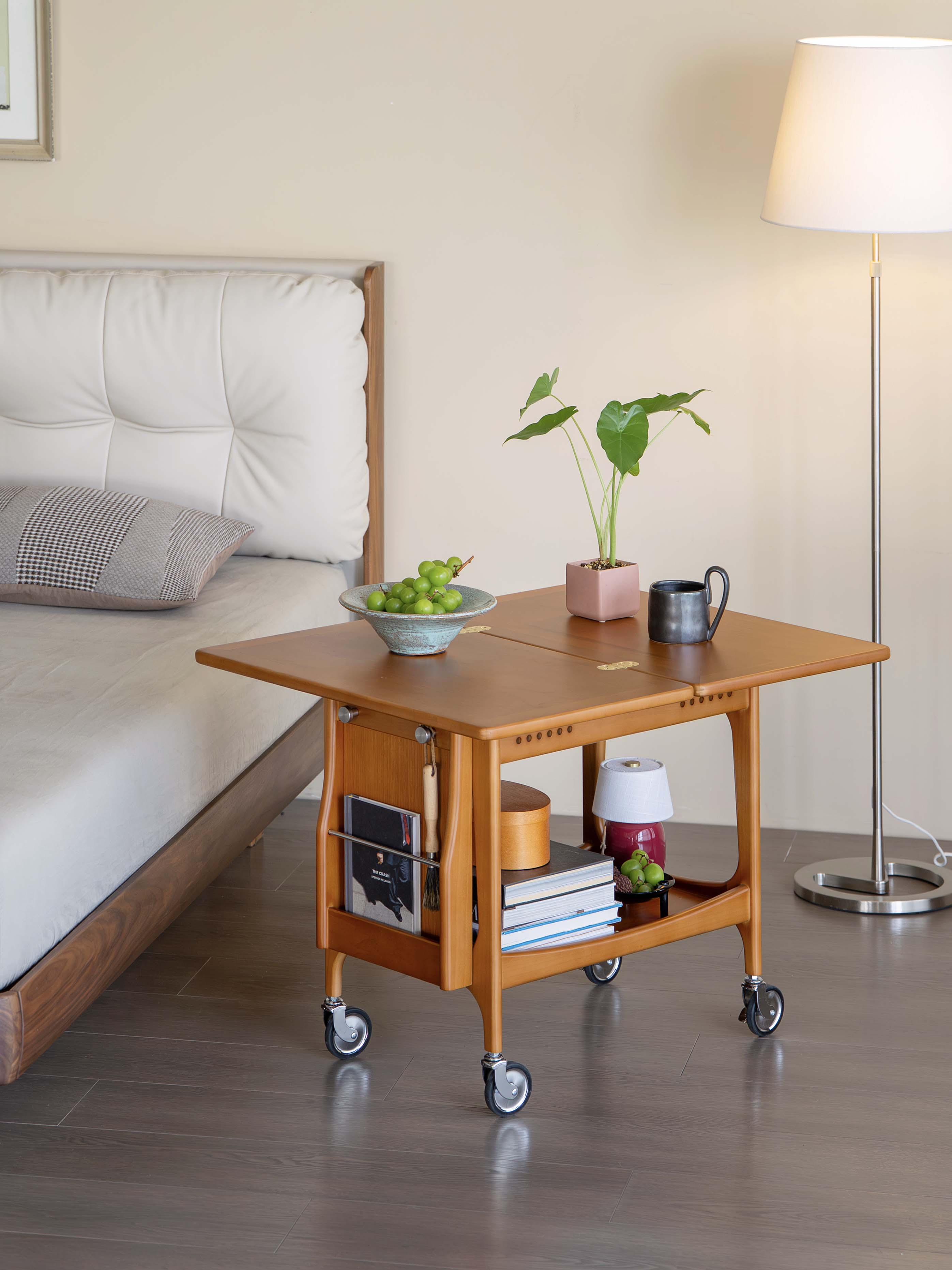 Original design，Black walnut furniture，medieval furniture，Solid wood furniture，Residential Furniture，furniture design ，Trolley，