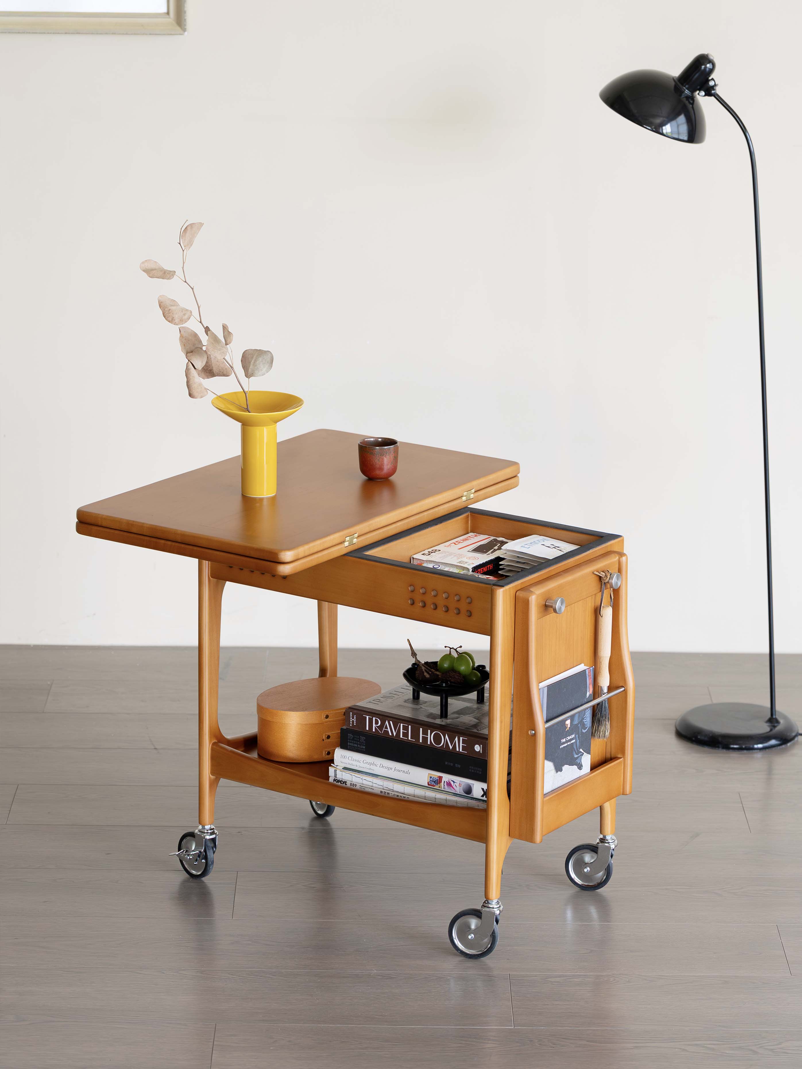 Original design，Black walnut furniture，medieval furniture，Solid wood furniture，Residential Furniture，furniture design ，Trolley，