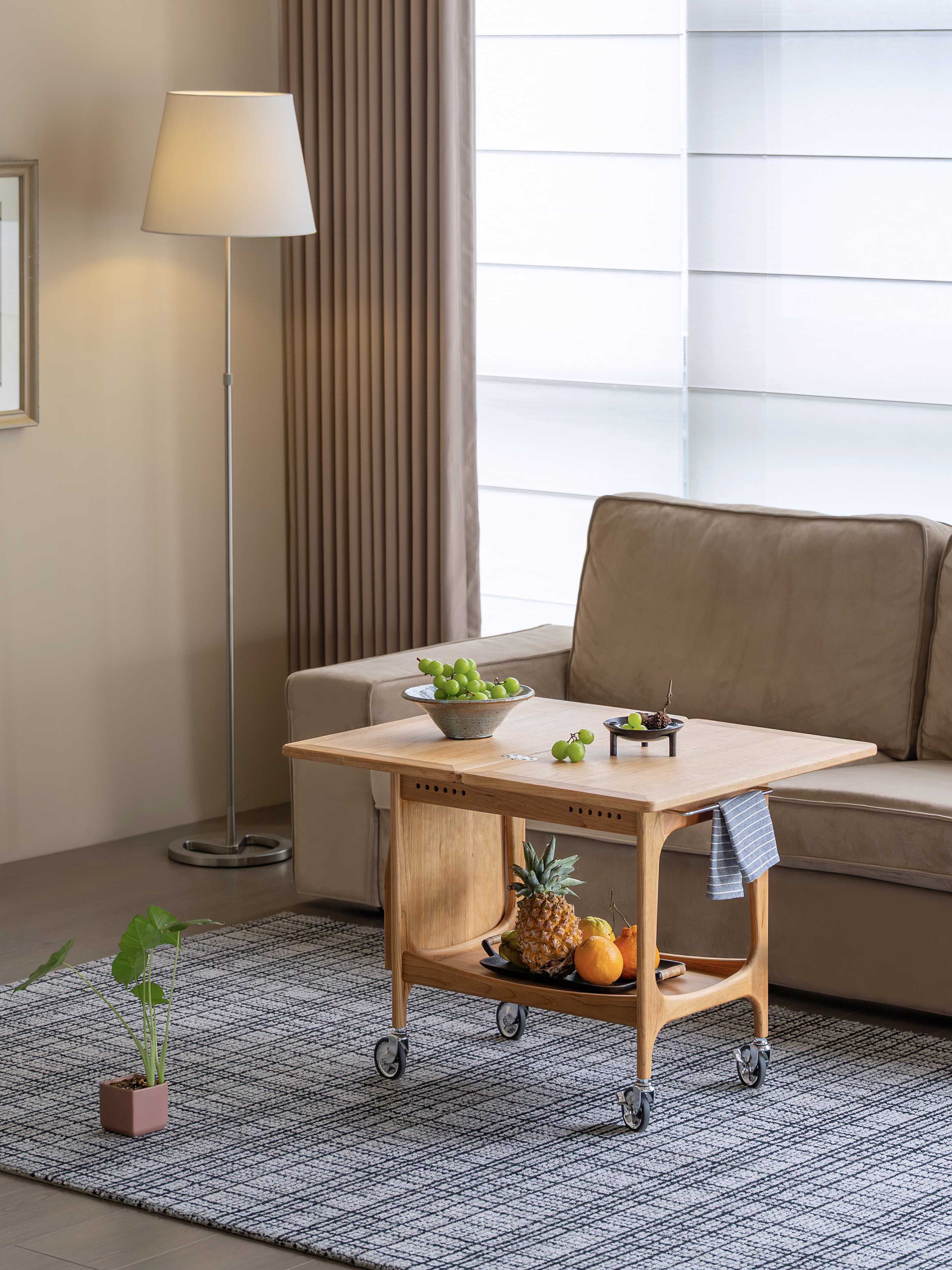 Original design，Black walnut furniture，medieval furniture，Solid wood furniture，Residential Furniture，furniture design ，Trolley，