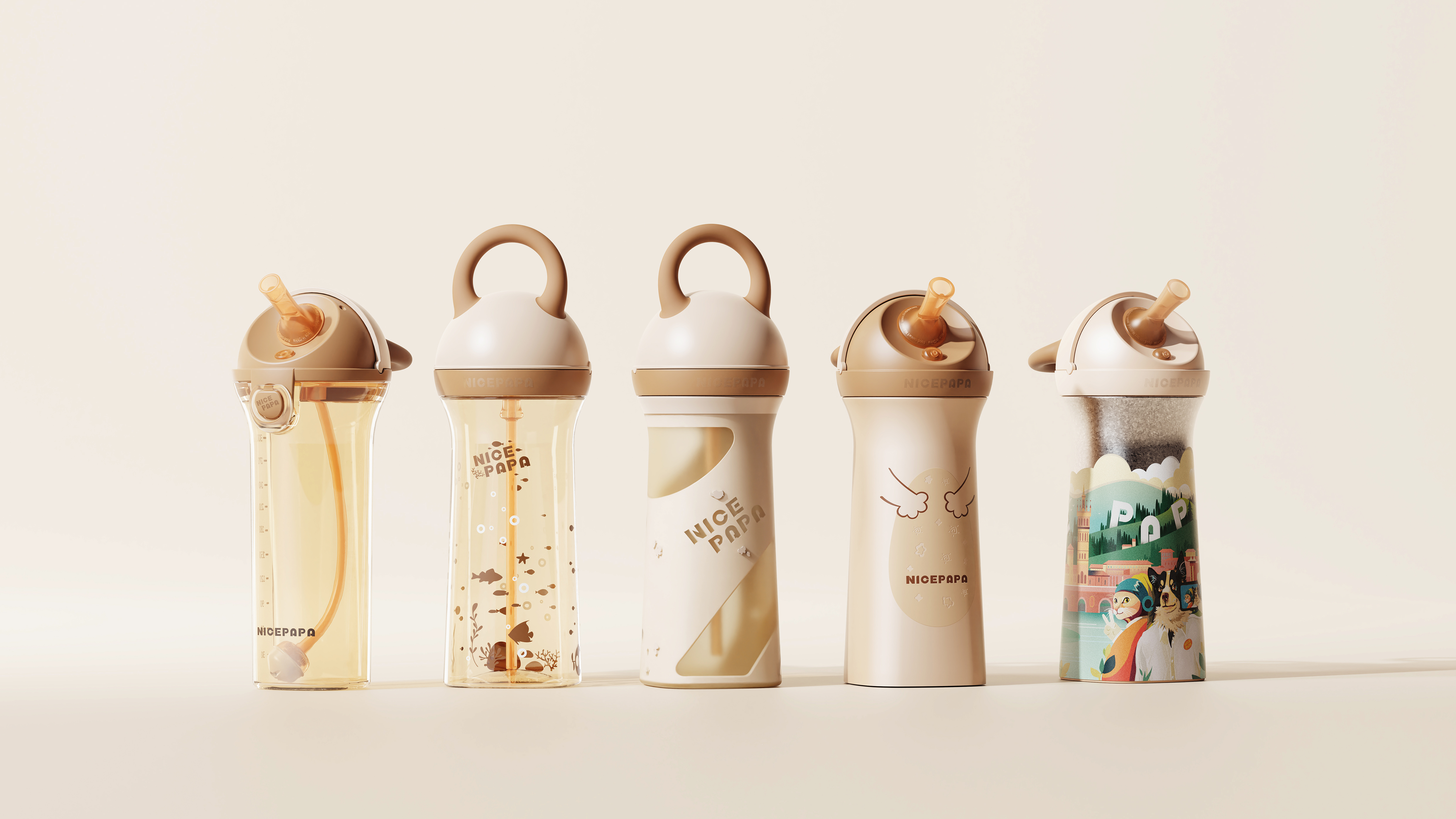 Children's water cup，product design，Cup design，