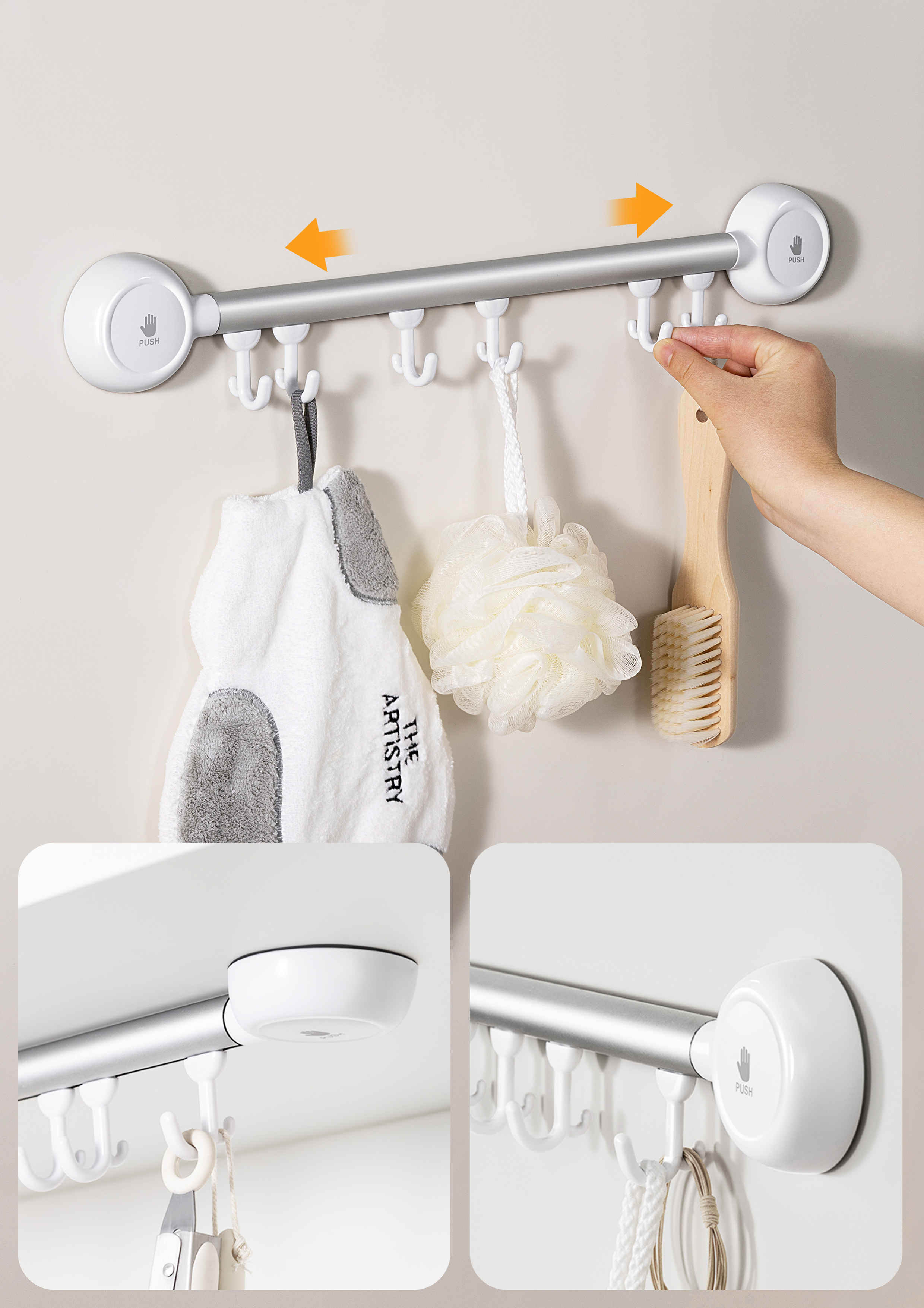 a hook，a hook，Row hook，Row hook，Receive，Receive，Kitchen storage，Kitchen storage，Bathroom Storage，Bathroom Storage，sucker，sucker，