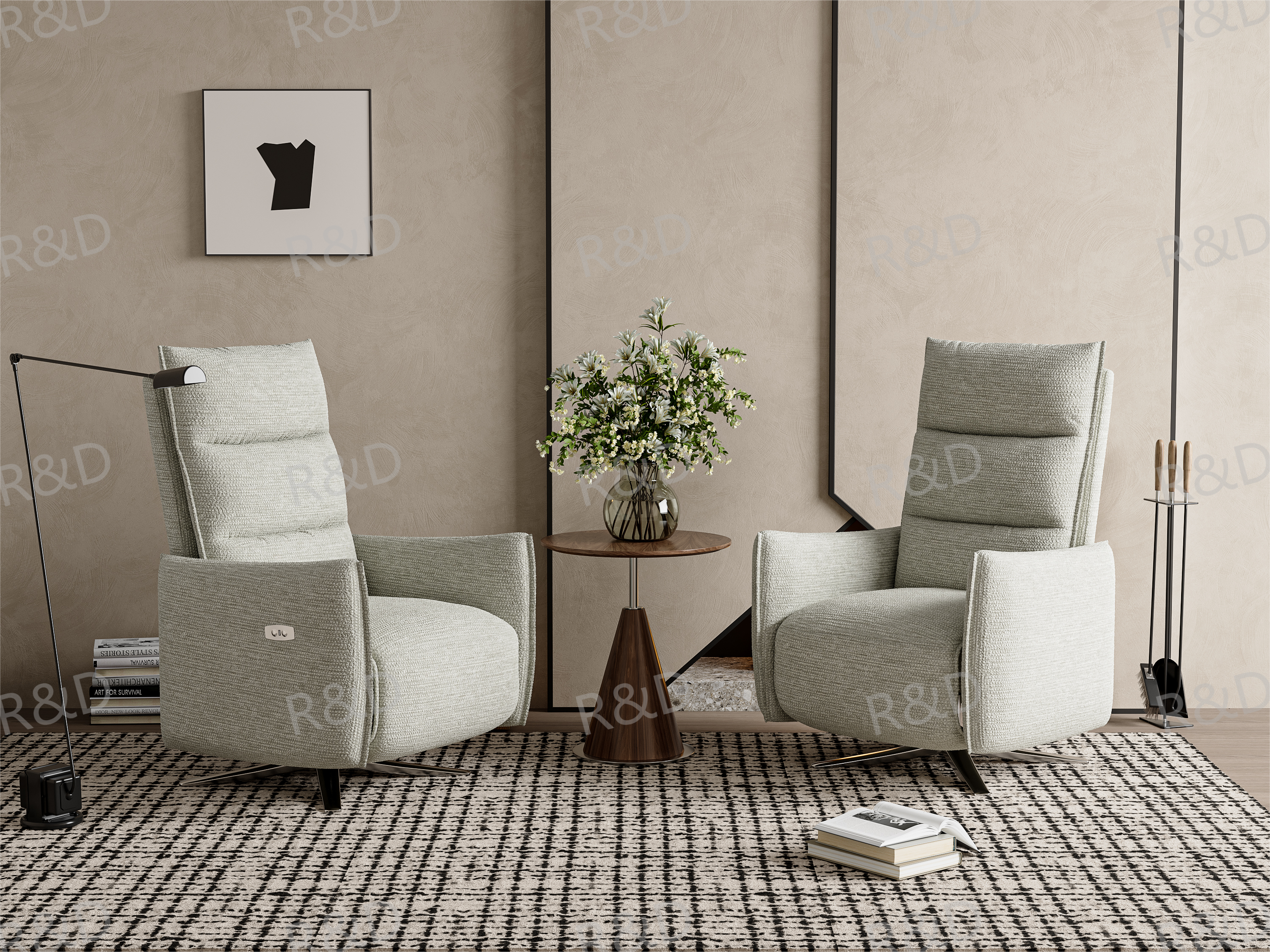 Render，Leisure chair，design sketch，Amazon，Main graph，