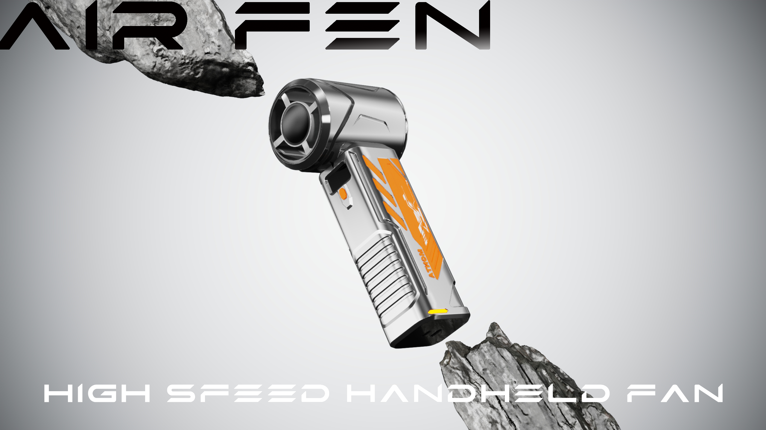 industrial design，product design，Handheld fan，Mecha wind，