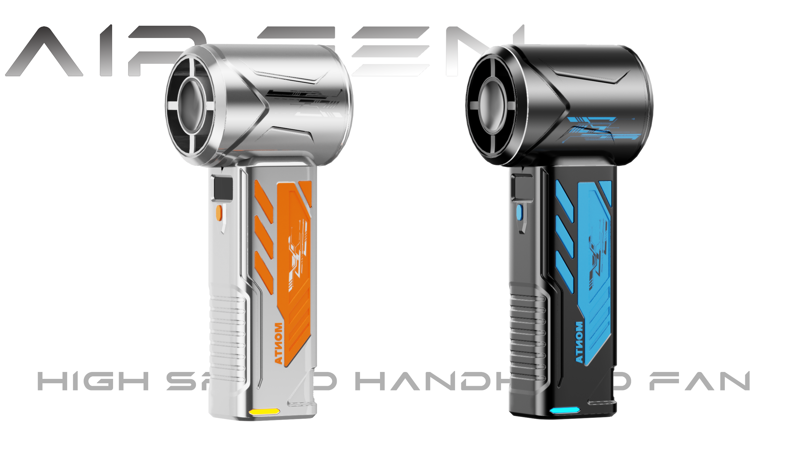 industrial design，product design，Handheld fan，Mecha wind，