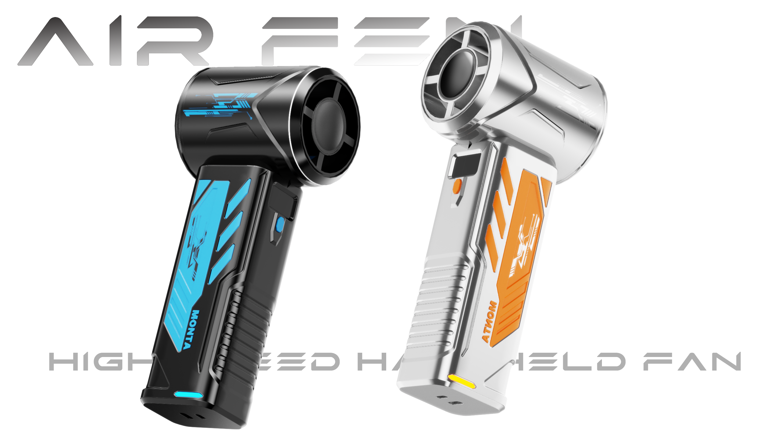 industrial design，product design，Handheld fan，Mecha wind，