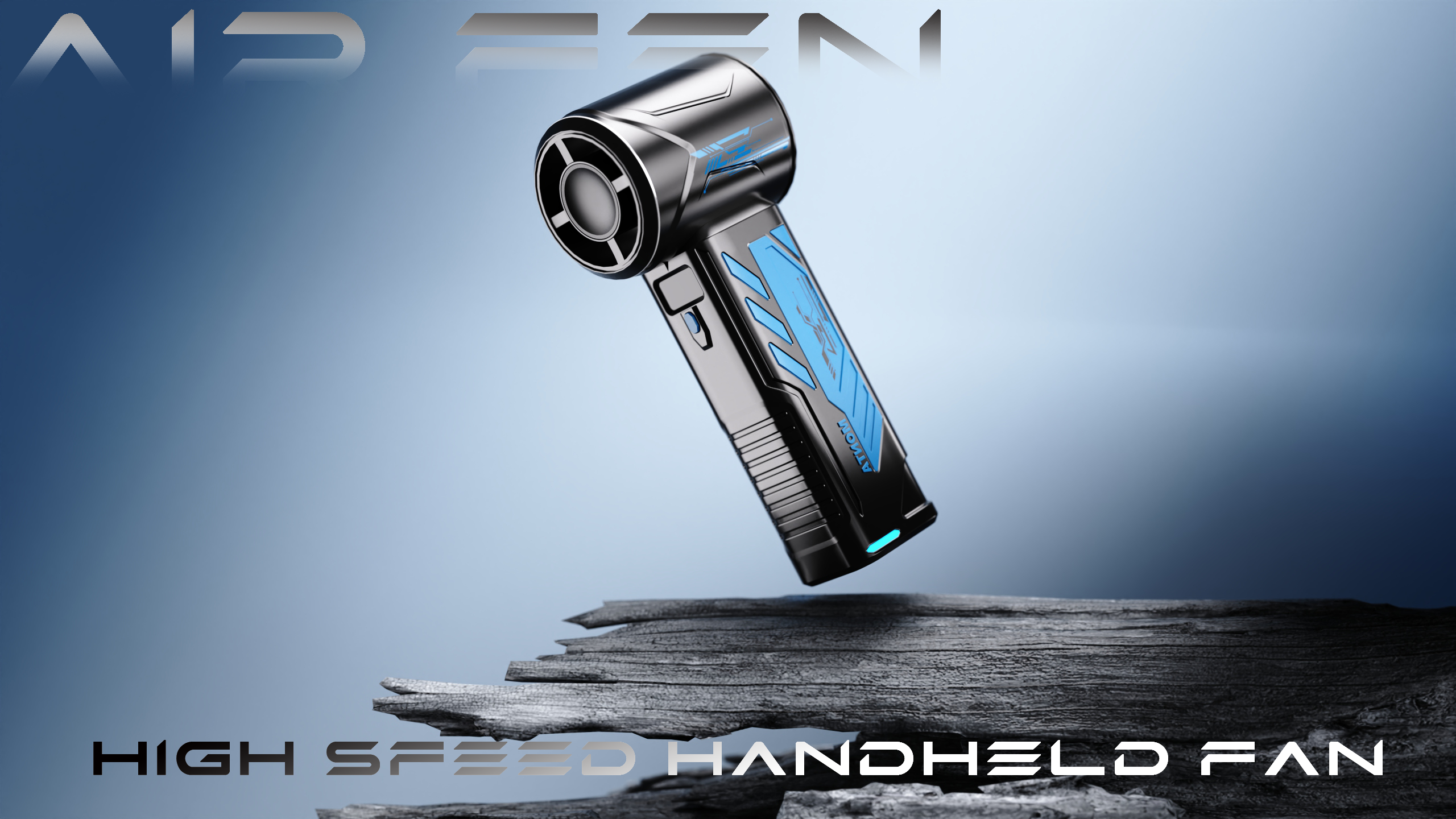 industrial design，product design，Handheld fan，Mecha wind，