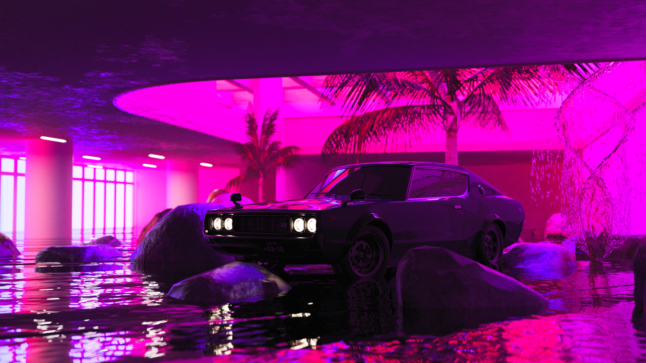 Car atmosphere rendering，