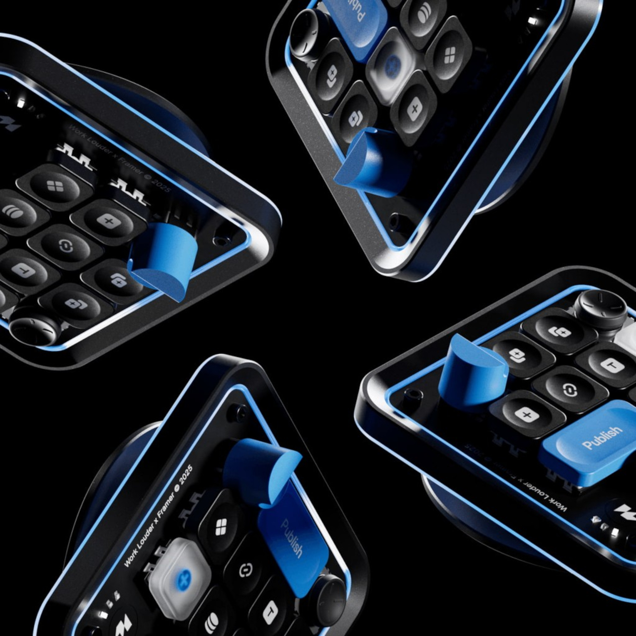 Micro Keyboard，Physical Keycap，Framer，Retro Design ，