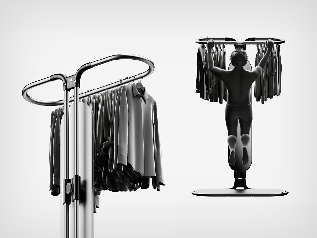Minimalist Tie Rod，Fitness Rack，Multifunctional design，samsung，Steel base plate，
