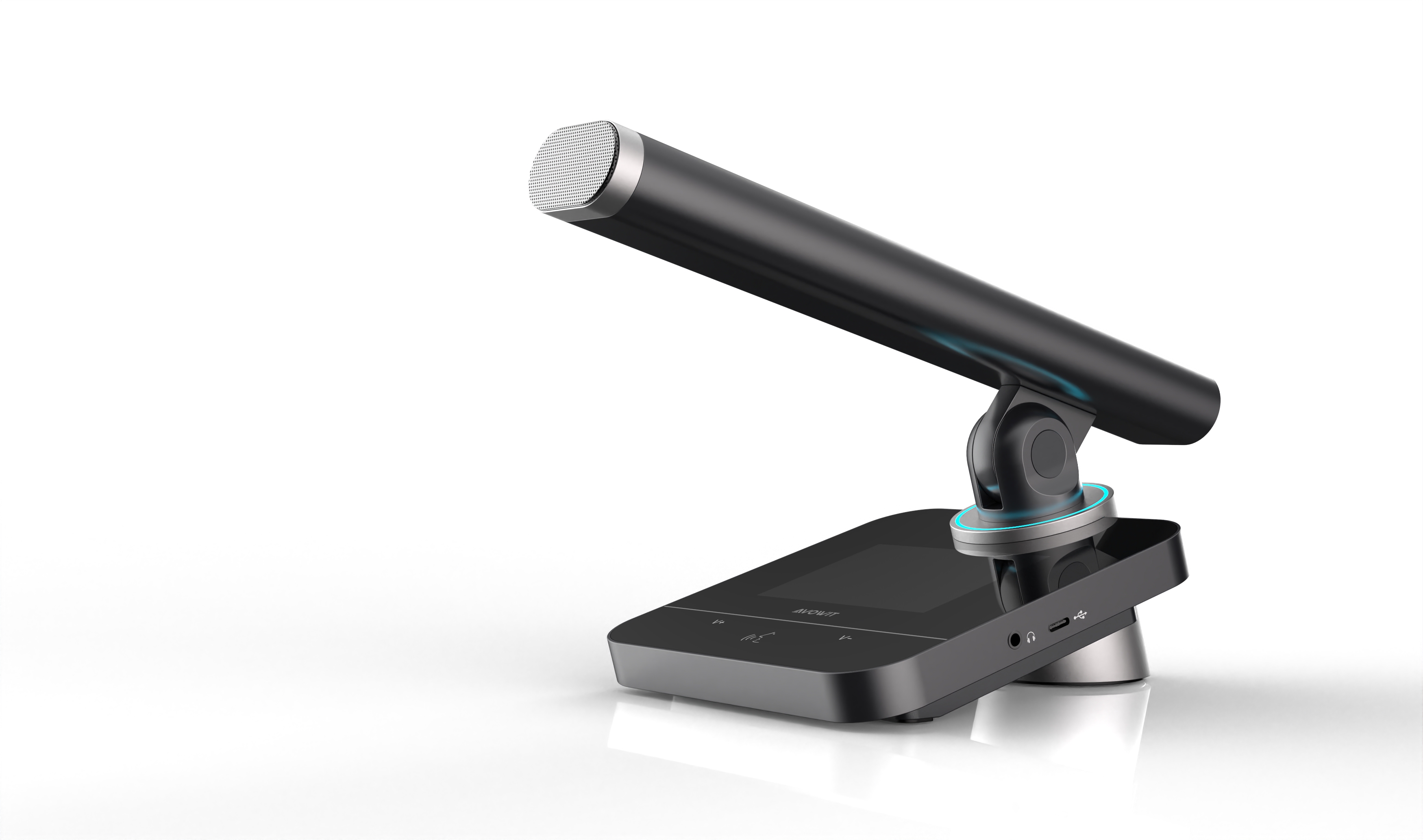 Conference microphone，modern stylish，High end atmosphere，