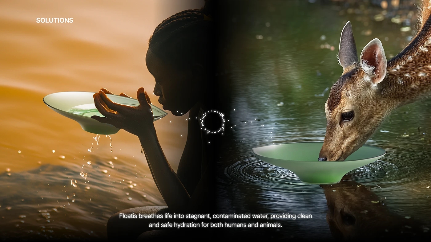 floating water purification device，Floatis，industrial design，product design，