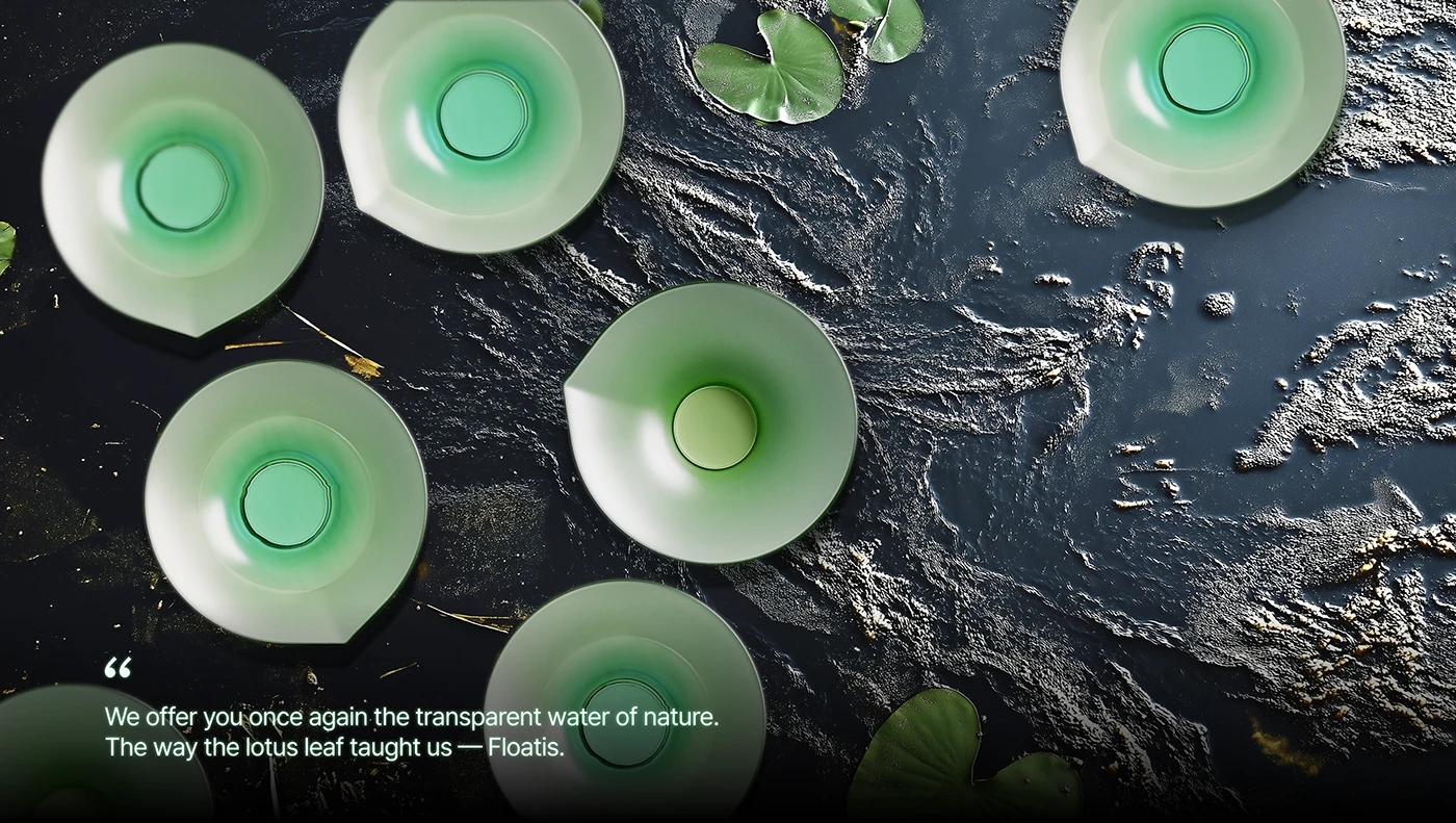 floating water purification device，Floatis，industrial design，product design，