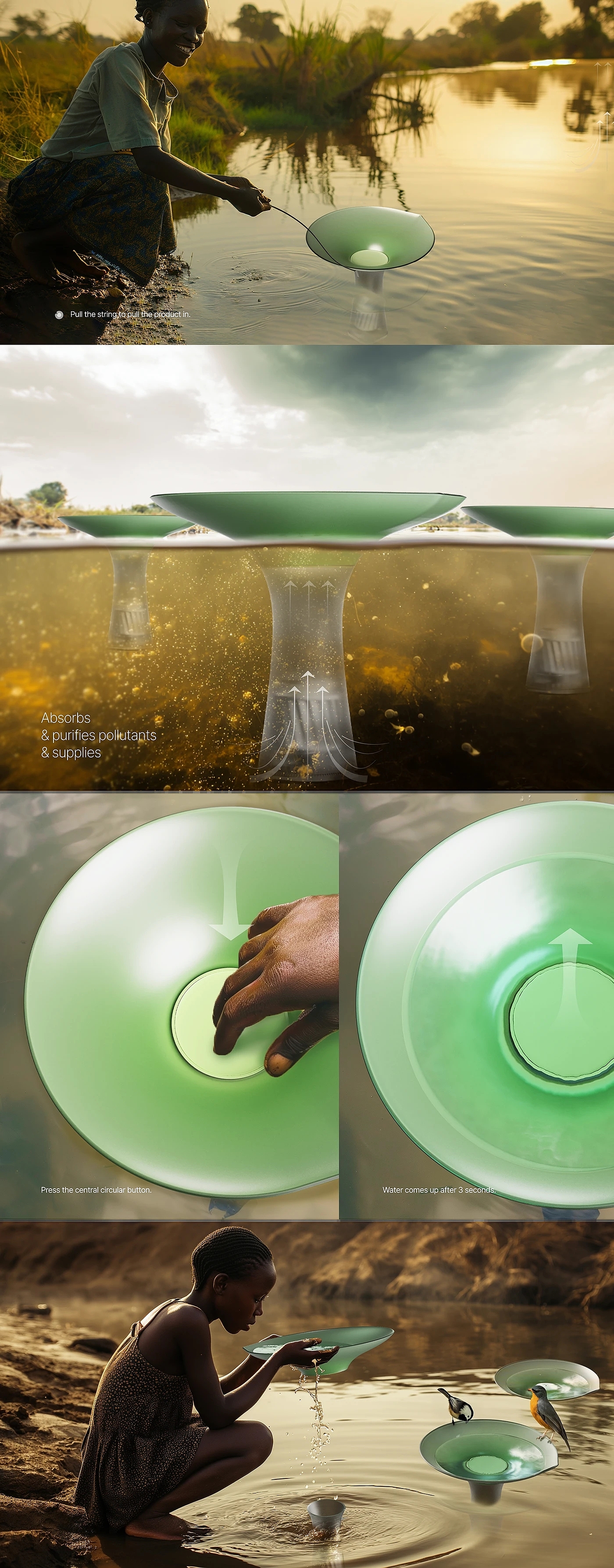 floating water purification device，Floatis，industrial design，product design，