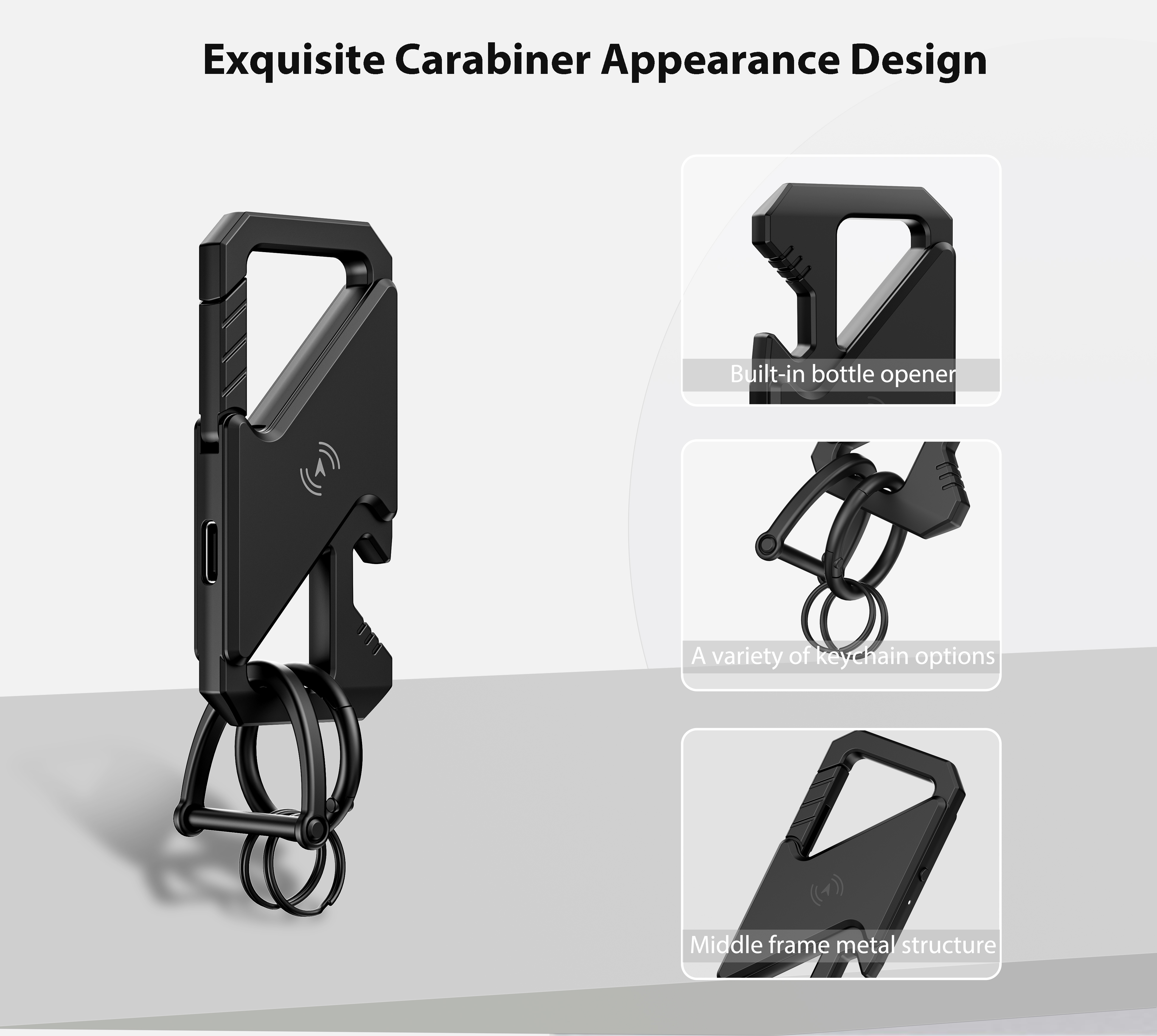 Tracking Locator Keychain with Bottle Opener，