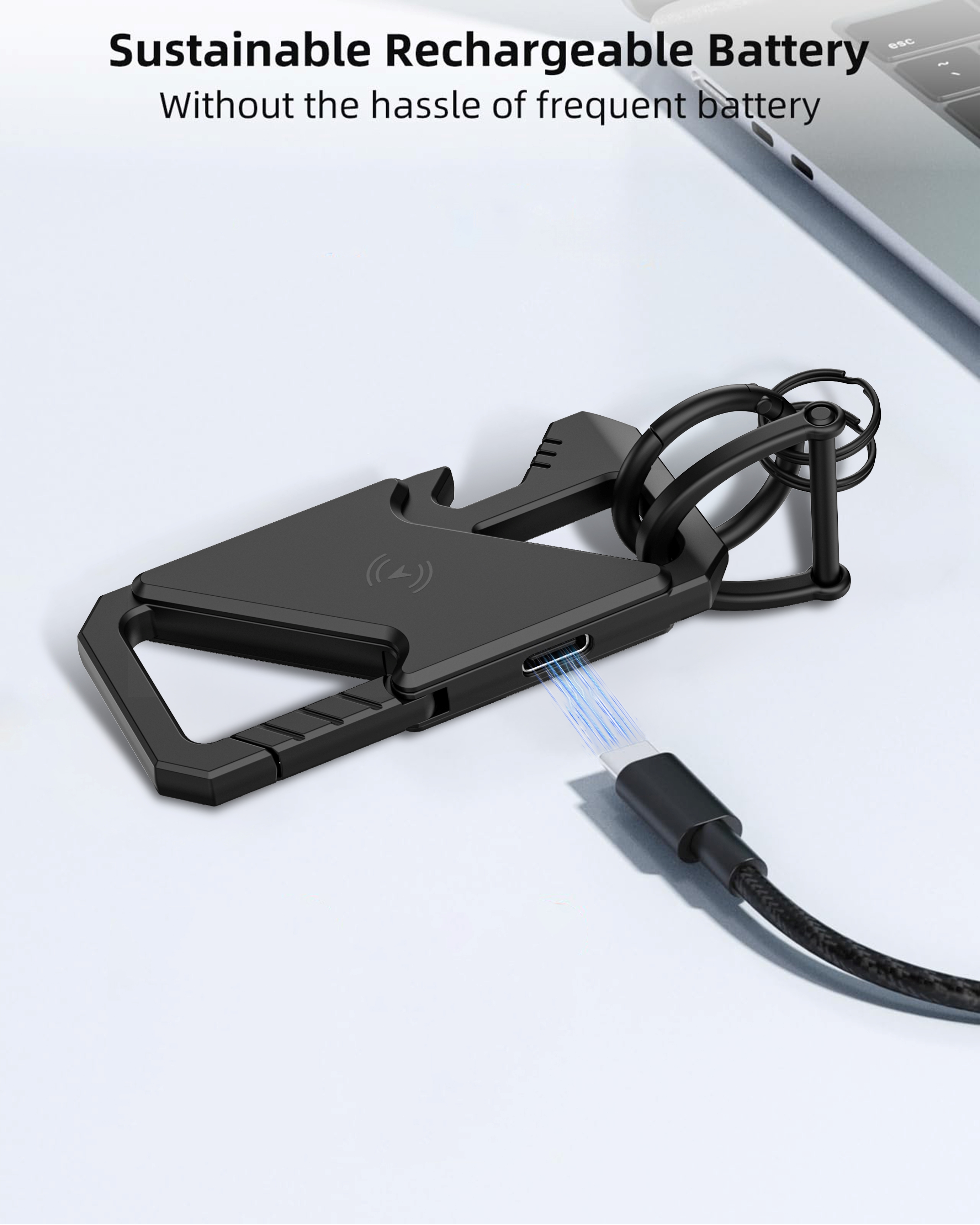 Tracking Locator Keychain with Bottle Opener，